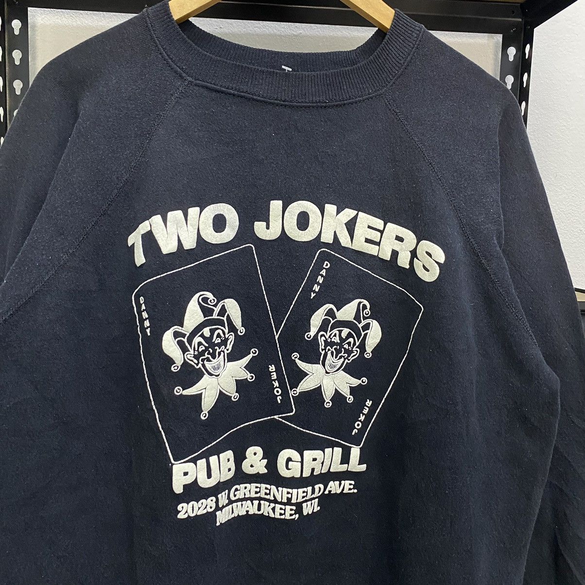 Hanes × Vintage Vintage Joker Sweatshirt 90s❗️ Size US L / EU 52-54 / 3 - 3 Thumbnail