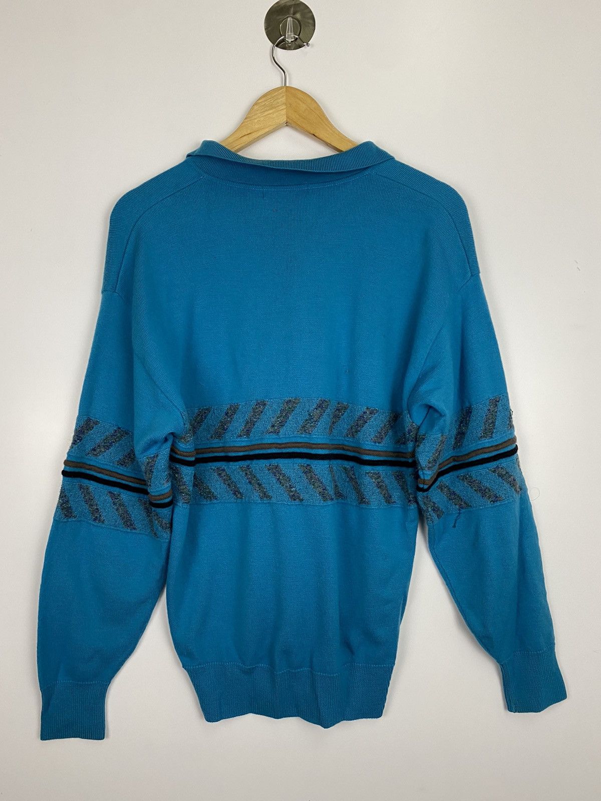 Yves Saint Laurent Vintage Yves Saint Laurent Wool Knitwear Polo Size US M / EU 48-50 / 2 - 2 Thumbnail