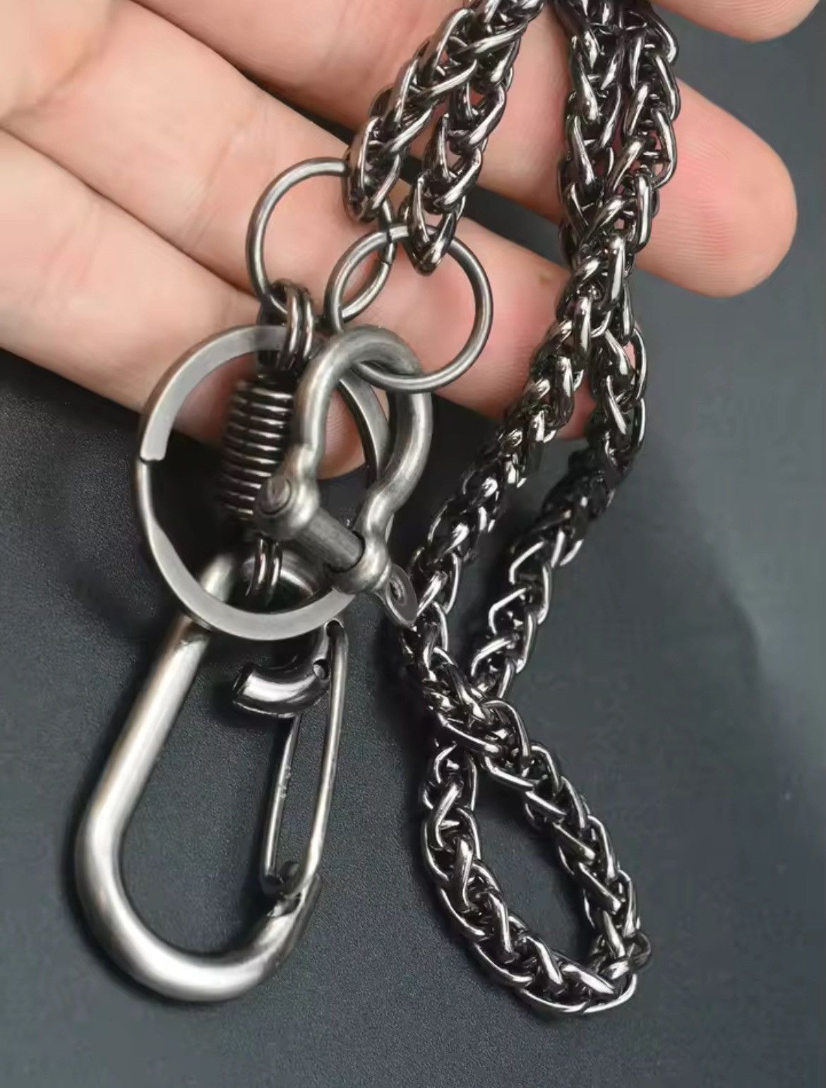 Jewelry Punk Waist Pants Chain Wallet Chain Keychain Size ONE SIZE - 3 Thumbnail
