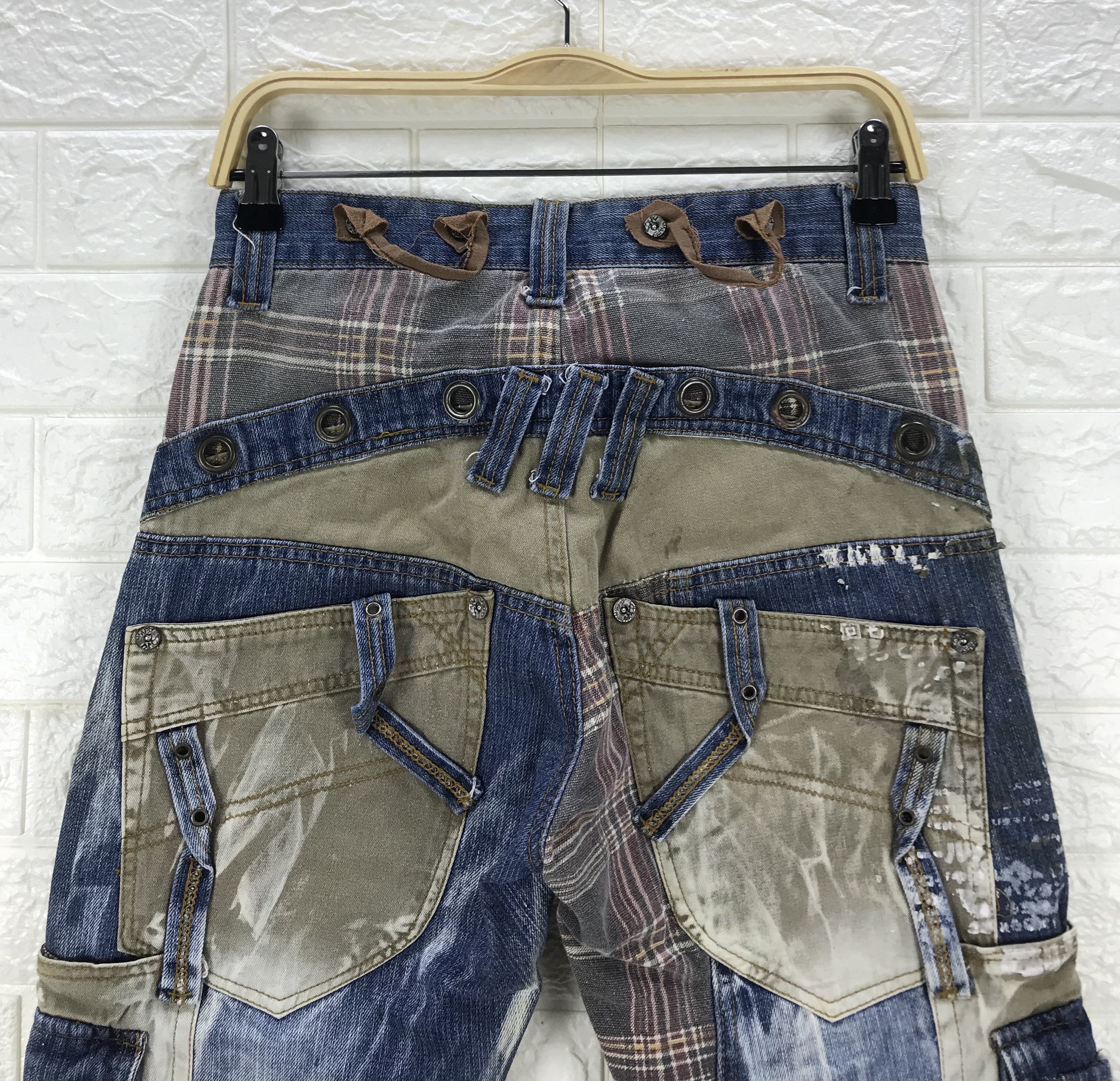 Beauty Beast Vintage Japanese Techno Seditionaries Distressed Cargo Jeans Size US 28 / EU 44 - 6 Thumbnail
