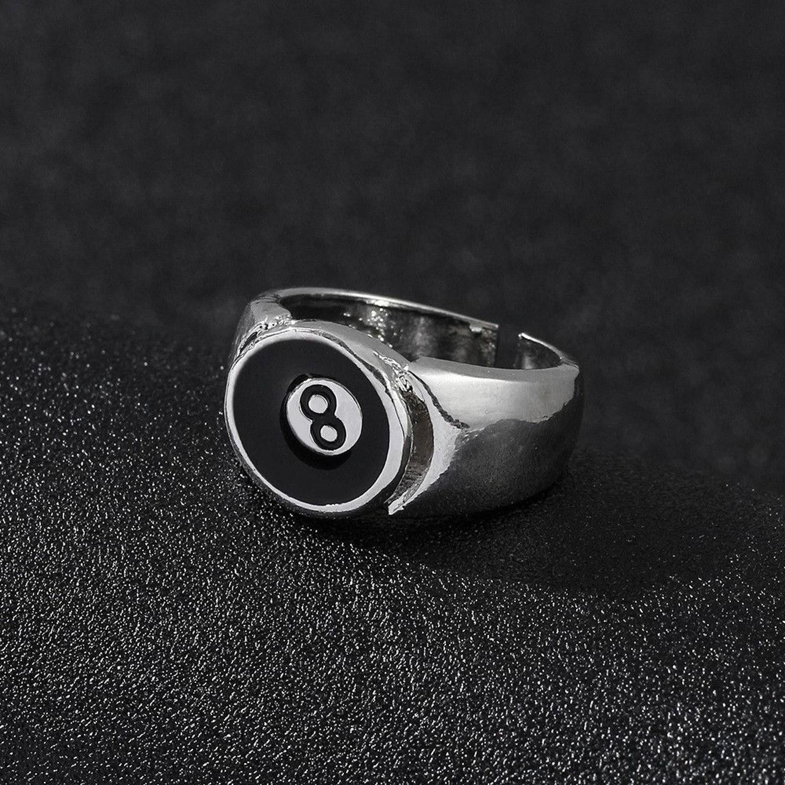 Jewelry 8 Ball Ring Size ONE SIZE - 3 Thumbnail