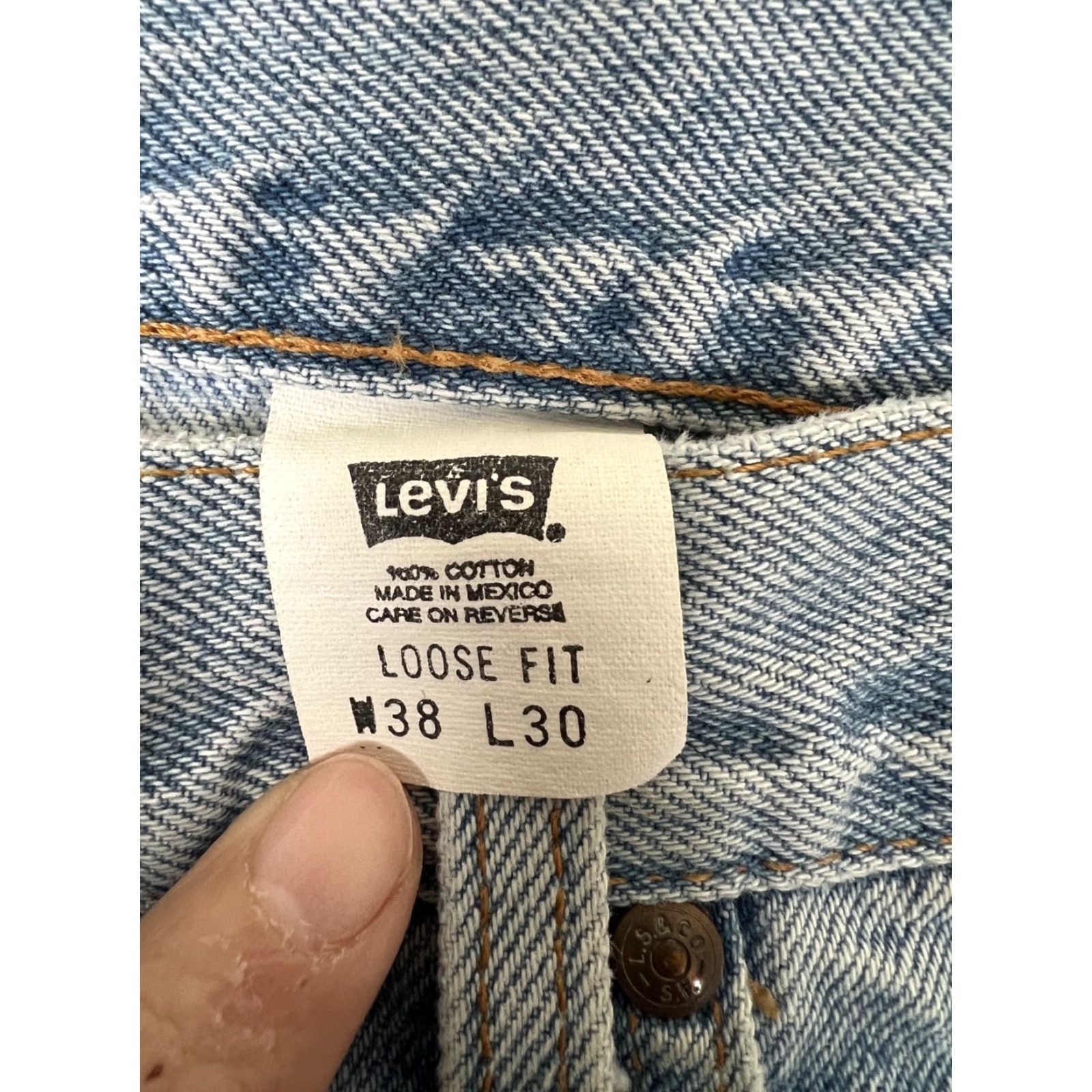 Levi's VINTAGE Levi’s 545 Jeans Men Regular Denim 90s USA 40x32 Blue Straight READ Size US 40 / EU 56 - 6 Thumbnail