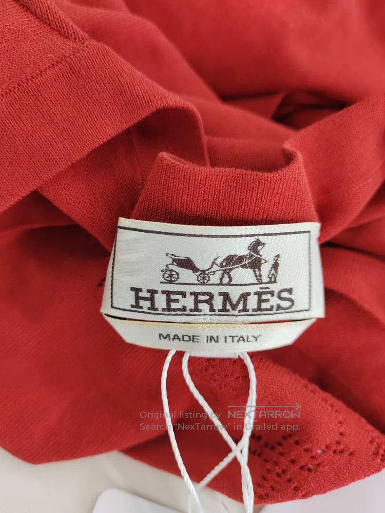 Hermes Hermes Orange cashmere sweater Size US L / EU 52-54 / 3 - 3 Thumbnail