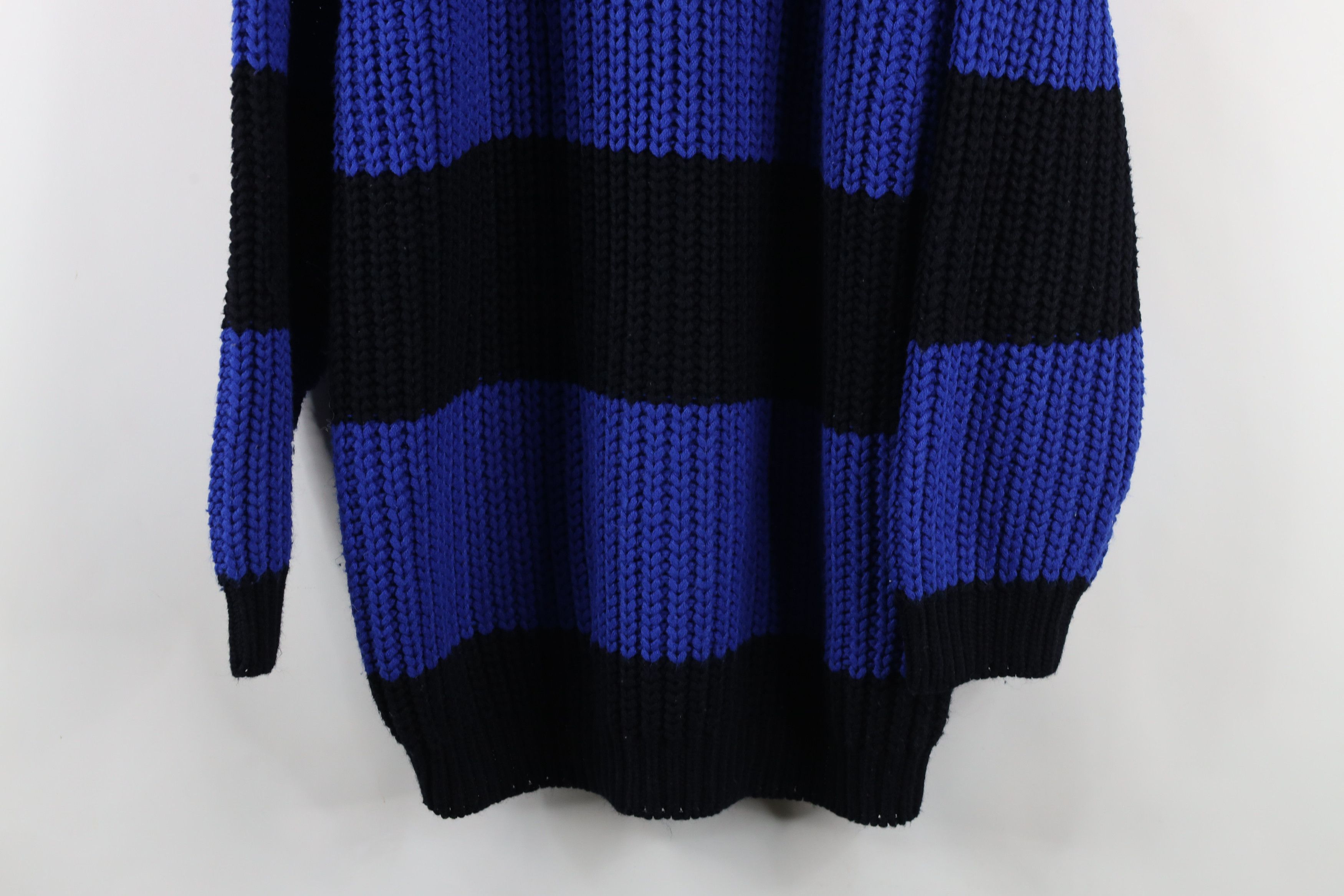 Vintage Vintage 90s Streetwear Block Chunky Ribbed Knit Sweater Size S / US 4 / IT 40 - 3 Thumbnail