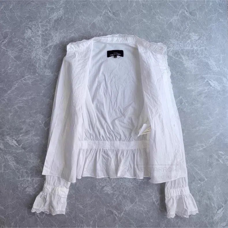 Comme des Garcons Comme Des Garcons Standing Collar Design Elegant Lace Edge Size M / US 6-8 / IT 42-44 - 2 Thumbnail