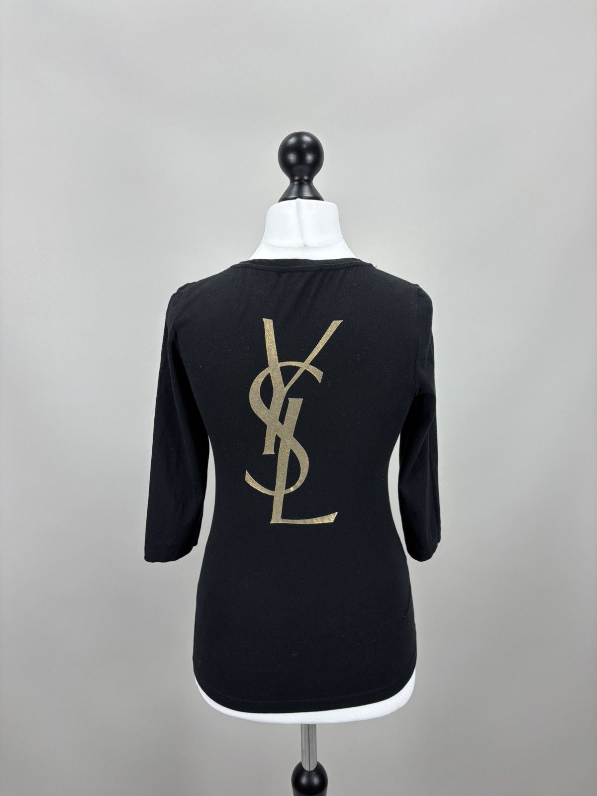Yves Saint Laurent Womens t shirt Yves Saint Laurent Uniform Size S Color Black Size S / US 4 / IT 40 - 5 Thumbnail