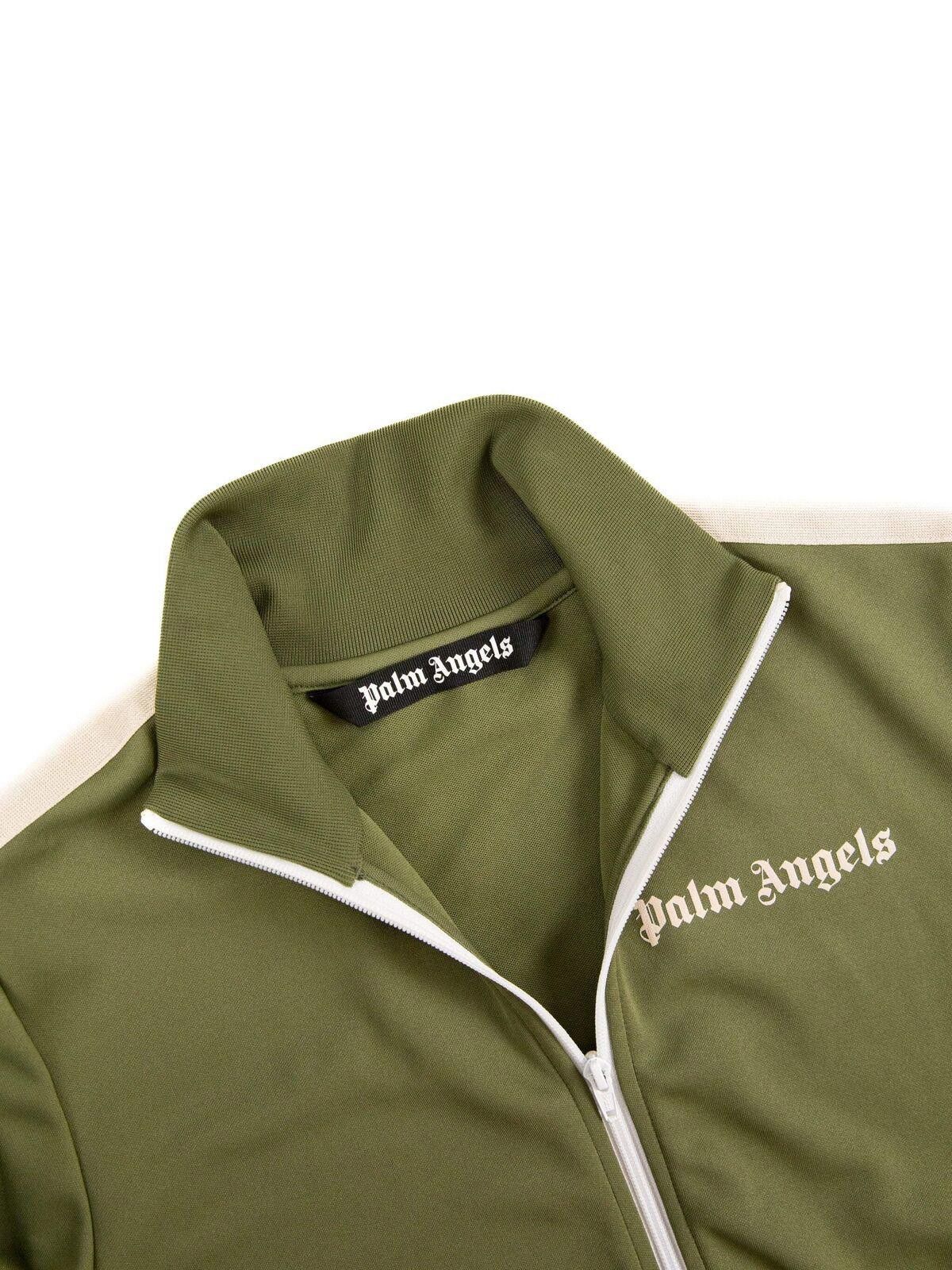 Palm Angels Palm Angels Mens Military White Track Jacket Small Green Size US S / EU 44-46 / 1 - 4 Thumbnail