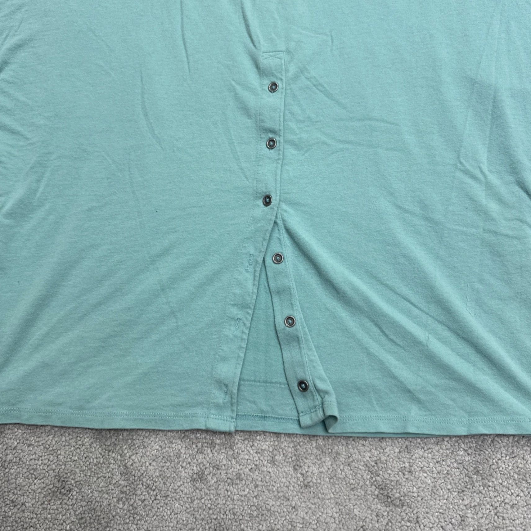 Tek Gear VINTAGE Tek Gear Women's Short Sleeve Yoga Top Medium Aqua Green Activewear Gym Casual Size M / US 6-8 / IT 42-44 - 4 Thumbnail