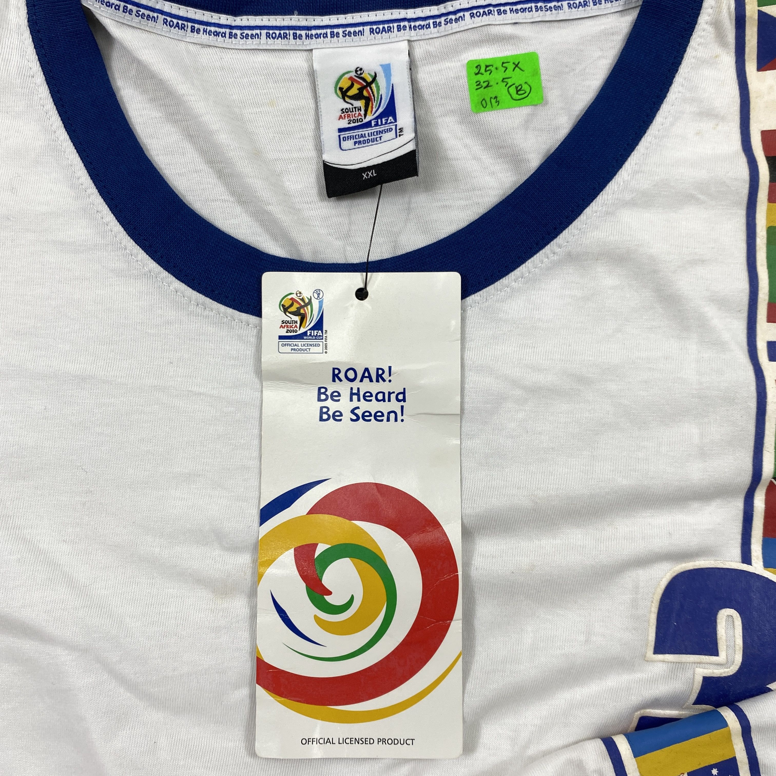 Japanese Brand Vintage South Africa Fifa World Cup 2010 T-Shirt -B013 Size US XXL / EU 58 / 5 - 7 Thumbnail