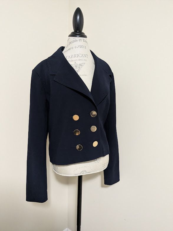 Other A New Day women's double breasted navy blue blazer Size XXL / US 16-18 / IT 52-54 - 2 Thumbnail
