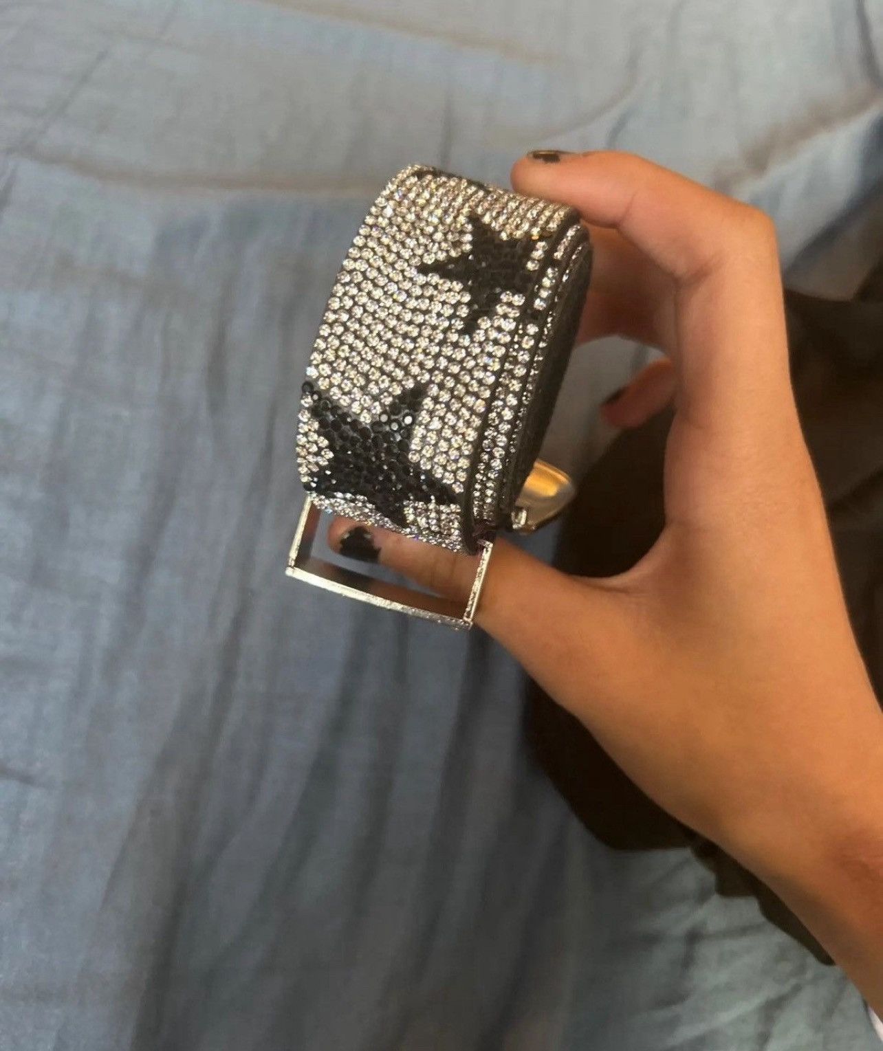 Japanese Brand × Leather Shiny Rhinestone Star Pu Leather Belt Size ONE SIZE - 3 Thumbnail