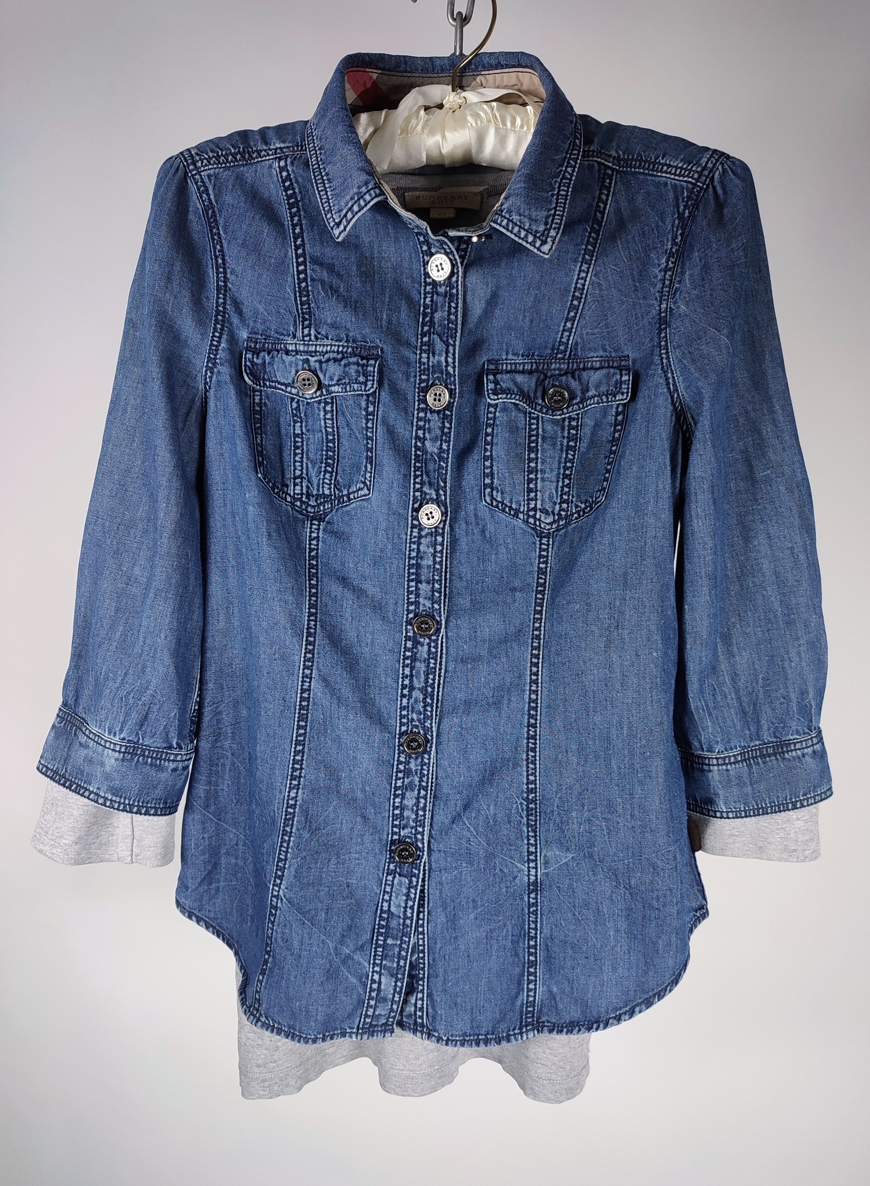Burberry Burberry Brit denim Button Shirt + dress Size XS / US 0-2 / IT 36-38 - 3 Thumbnail