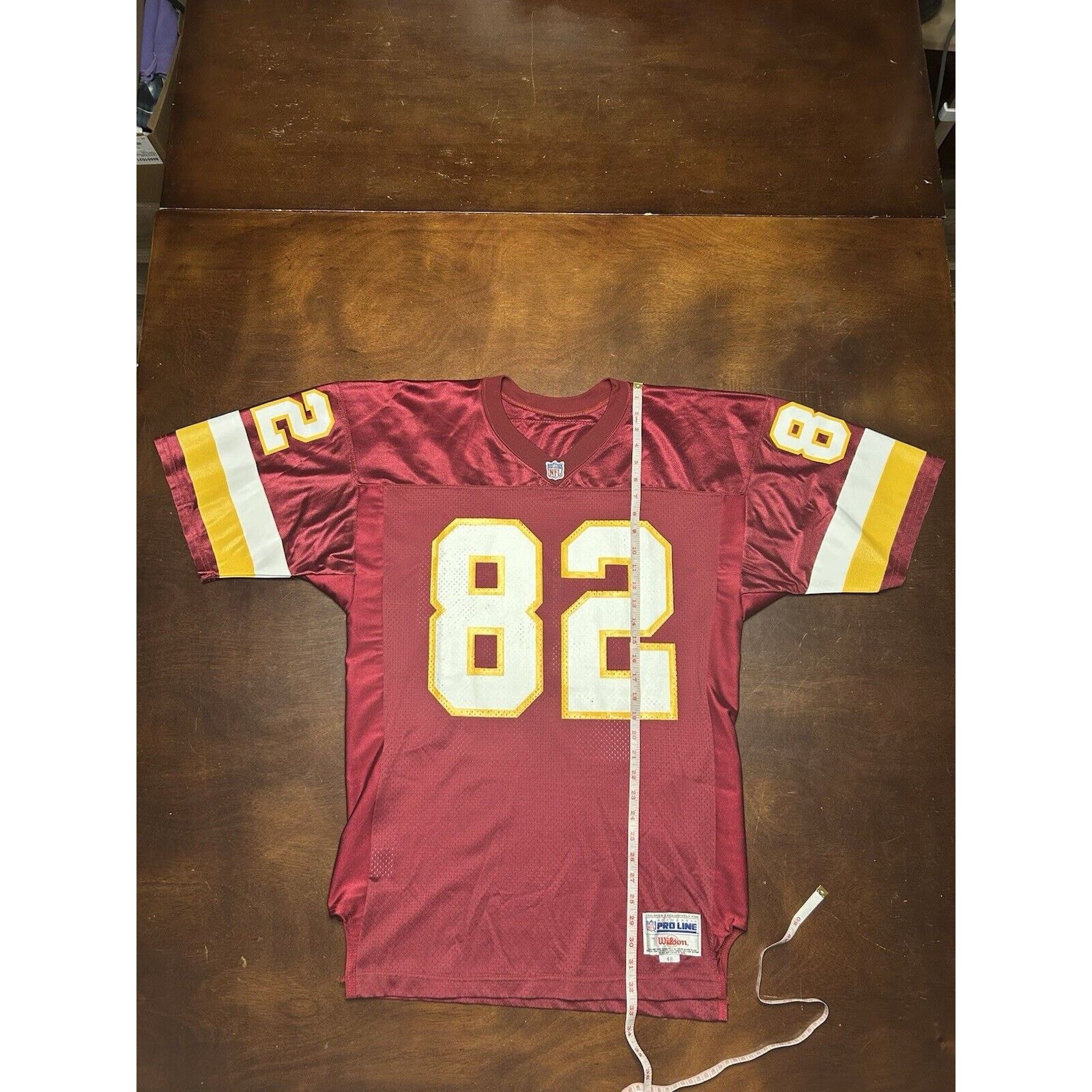 Wilson VTG 90s Michael Westbrook #82 Washington Redskins NFL Jersey Size US XL / EU 56 / 4 - 6 Thumbnail