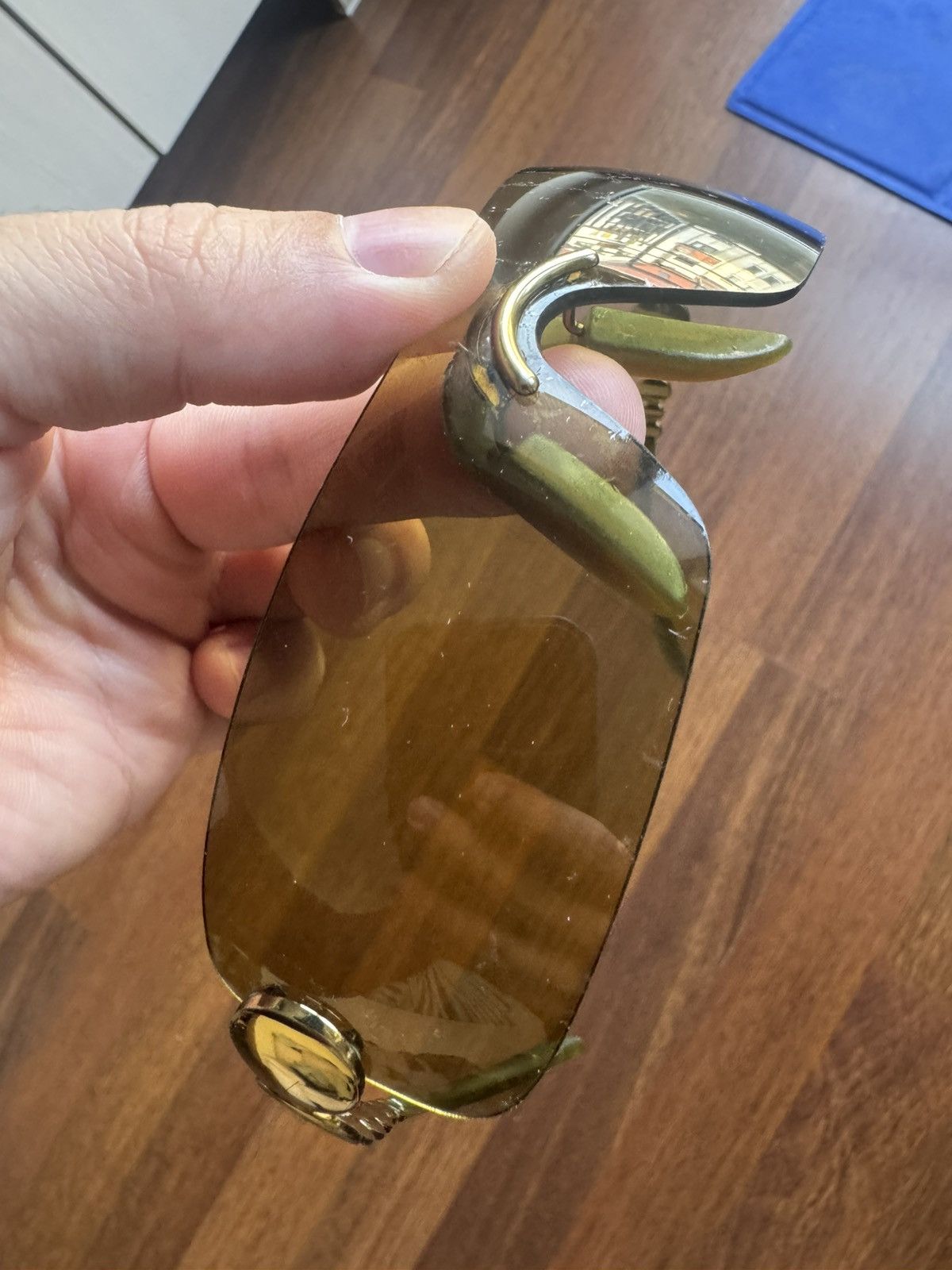 Dior Dior green y2k shield sunglasses Size ONE SIZE - 12 Thumbnail