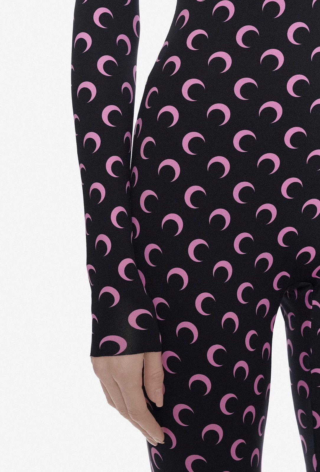 Marine Serre Last Marine Serre Moon Printed Jersey Longsleeve Catsuit Size 28" / US 6 / IT 42 - 3 Thumbnail