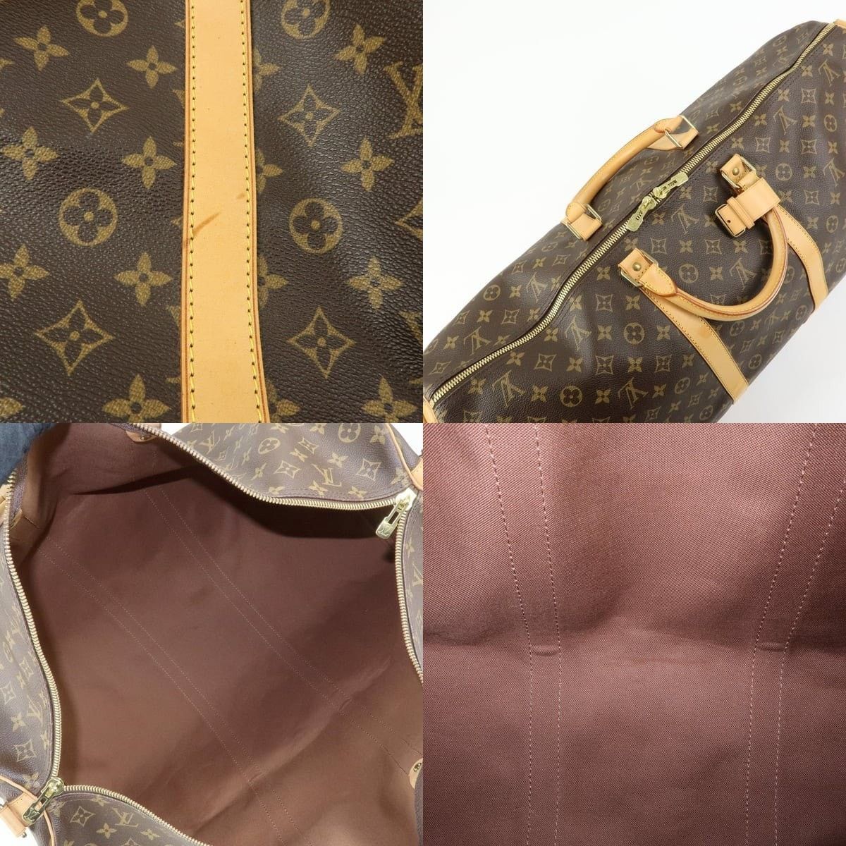 Louis Vuitton Louis Vuitton Monogram Keepall Bandouliere 60 Duffle Bag Size ONE SIZE - 7 Thumbnail