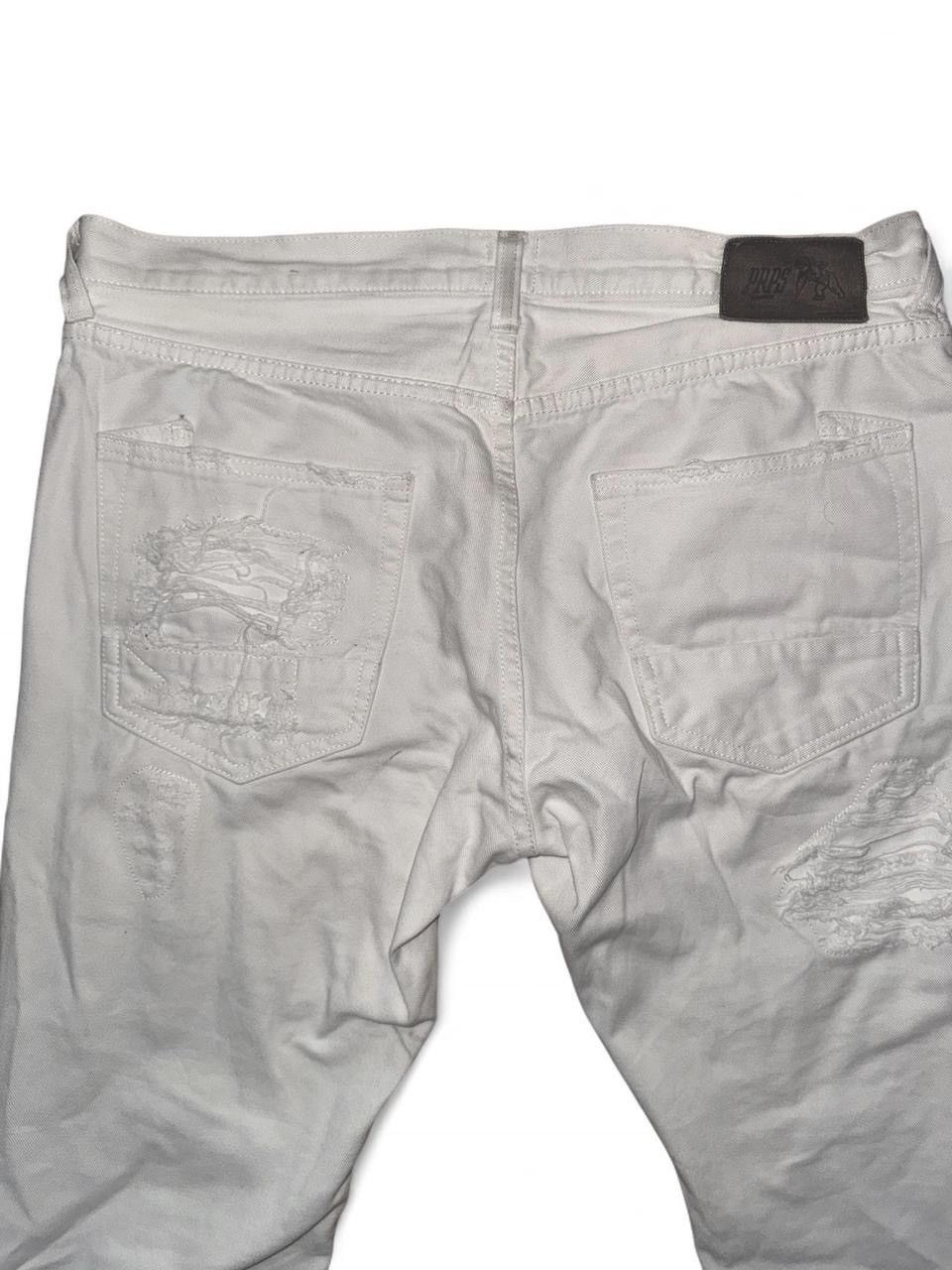 Prps PRPS White distressed denim jeans Japan Size US 36 / EU 52 - 4 Thumbnail