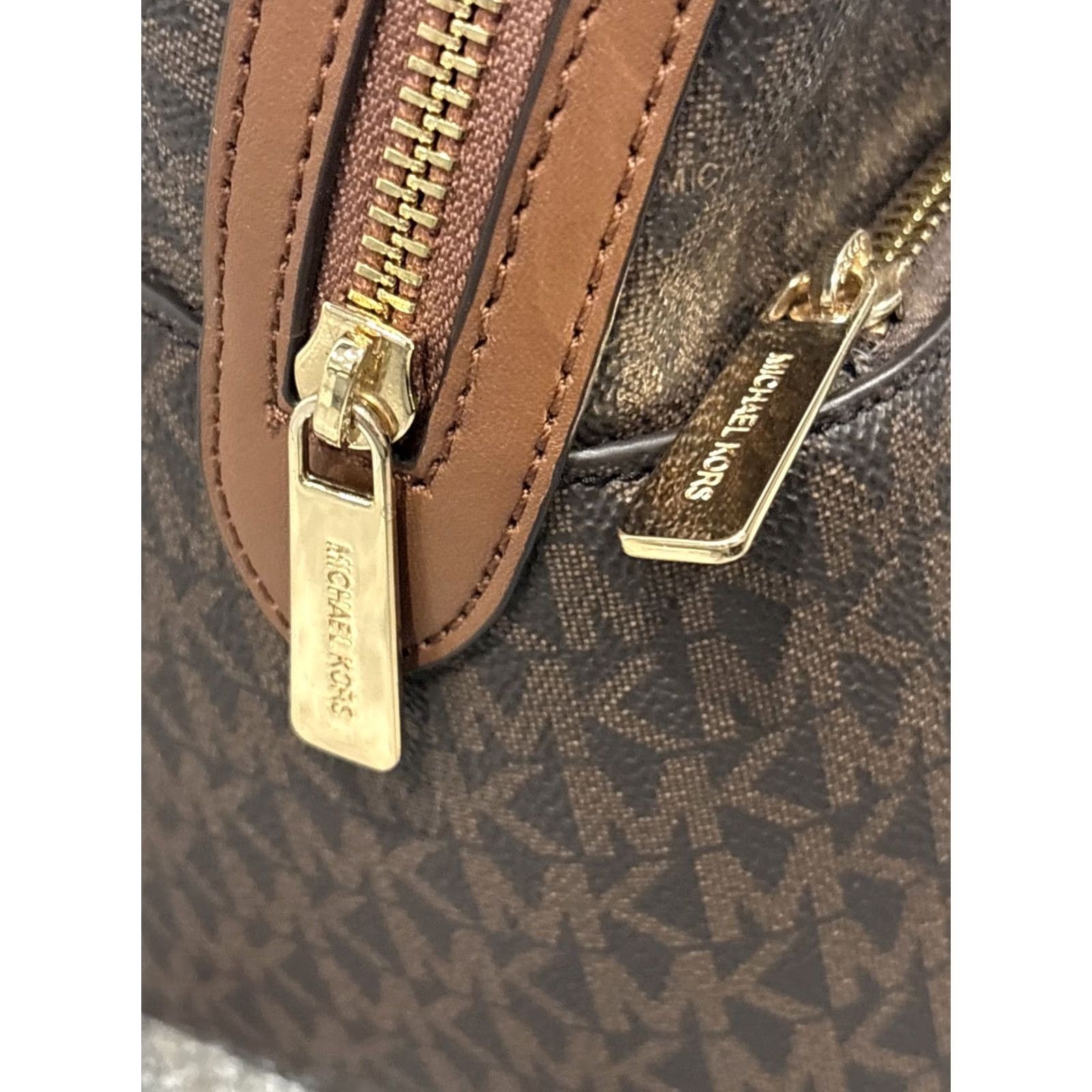 Michael Kors Michael Kors Backpack Medium Brown MK Logo SHIELA NWT NEW BAG PURSE OG Size ONE SIZE - 5 Thumbnail