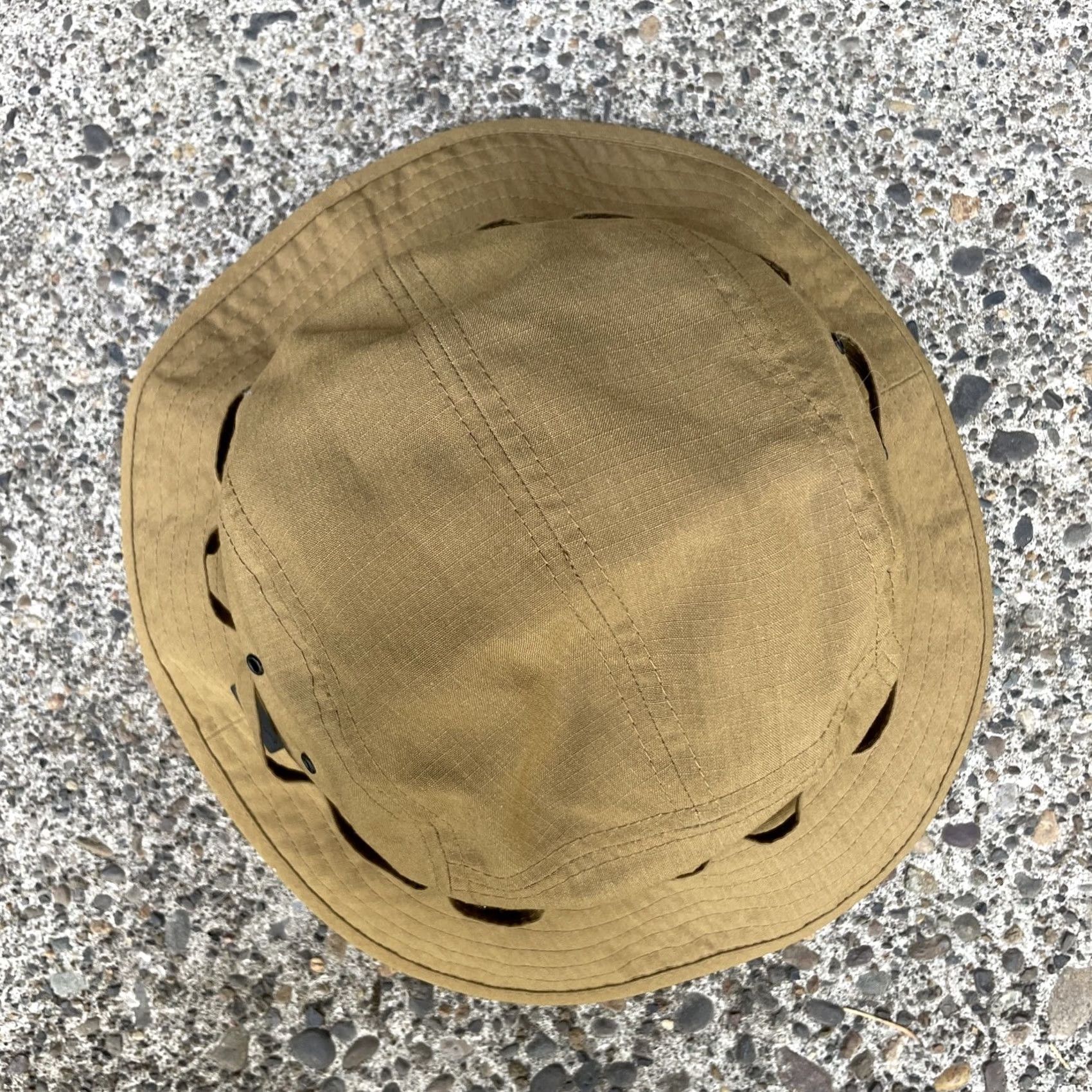 Snow Peak VINTAGE Snow Peak Aramid Takibi Japan Fabric Bucket Hat Brown NWT Sample Mens One Size Brown Bucket Hat Size ONE SIZE - 2 Thumbnail