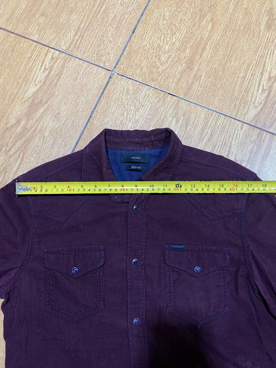 Diesel Vintage Shirt slim fit purple Y2K Diesel streetwear Size US M / EU 48-50 / 2 - 13 Thumbnail