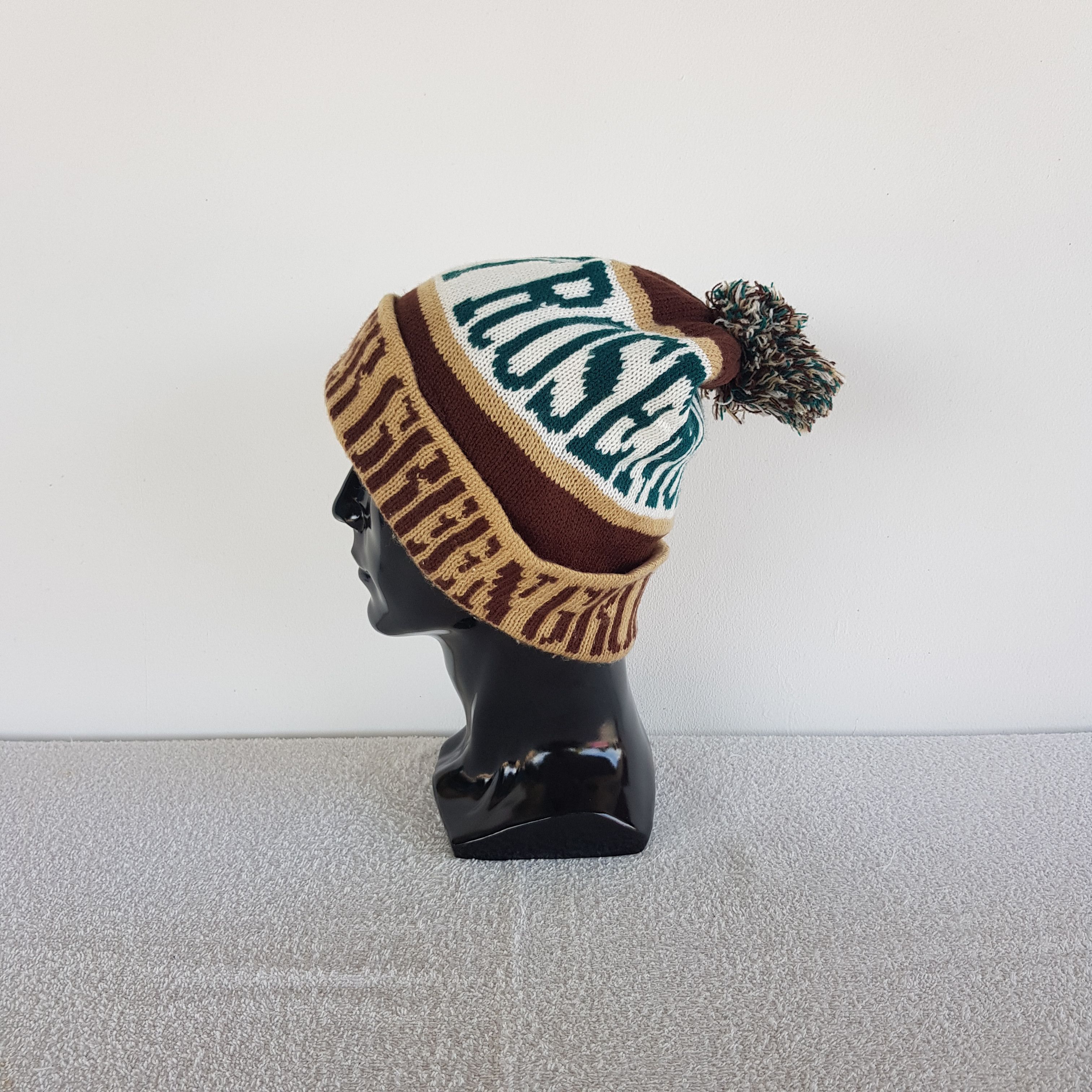 Japanese Brand Vintage Green Grocer Beanie Pom Pom Snow Caps Hats Size ONE SIZE - 4 Thumbnail