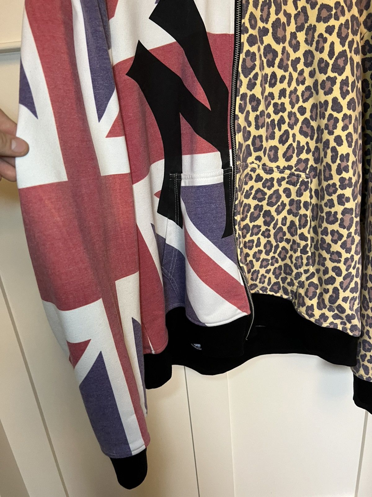 Other 2001 Odyssey Union jack / cheetah split zip-up hoodie Size US XL / EU 56 / 4 - 6 Thumbnail