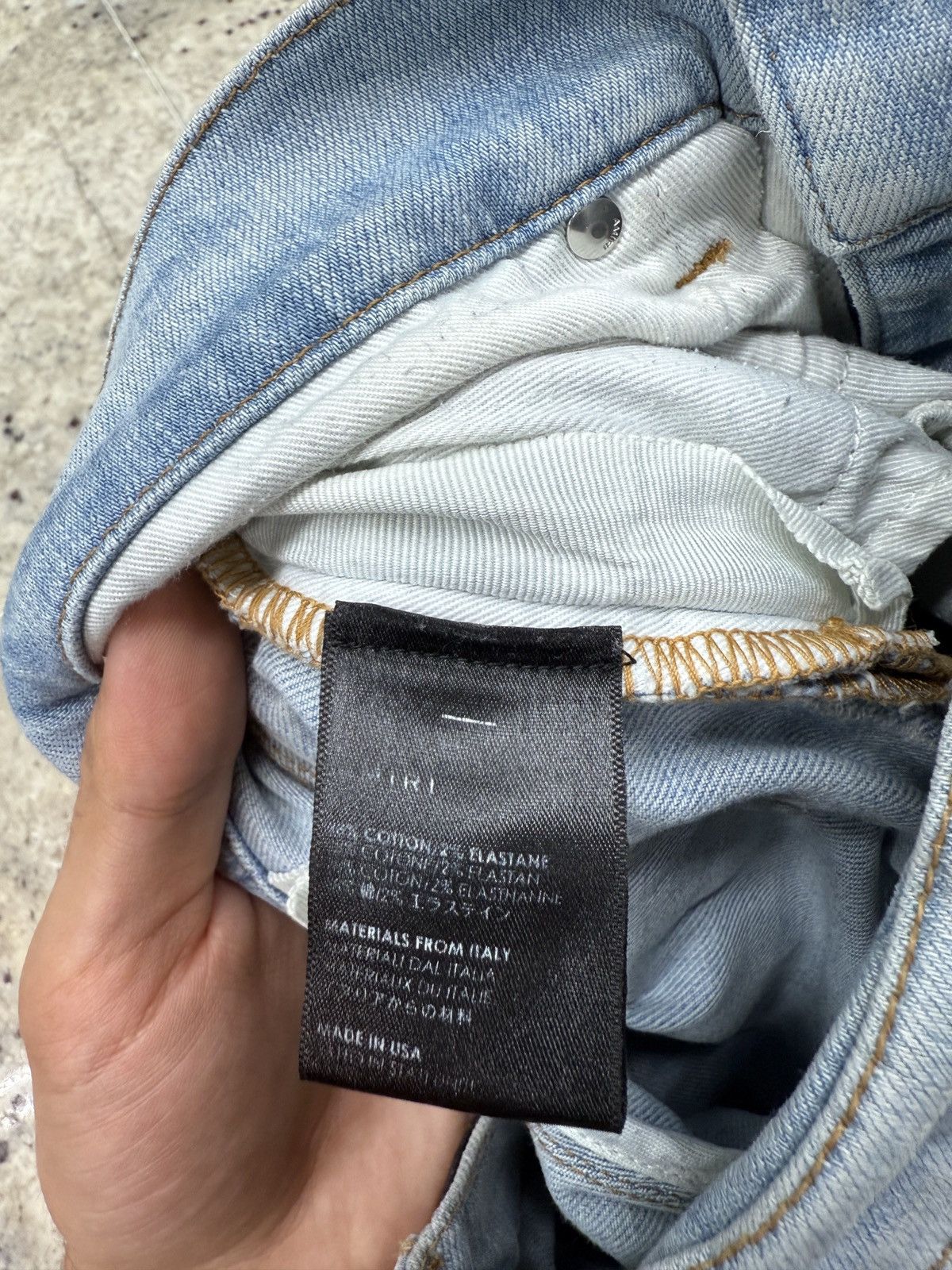 Amiri Amiri Thrasher Denim Jeans Size US 31 - 10 Thumbnail