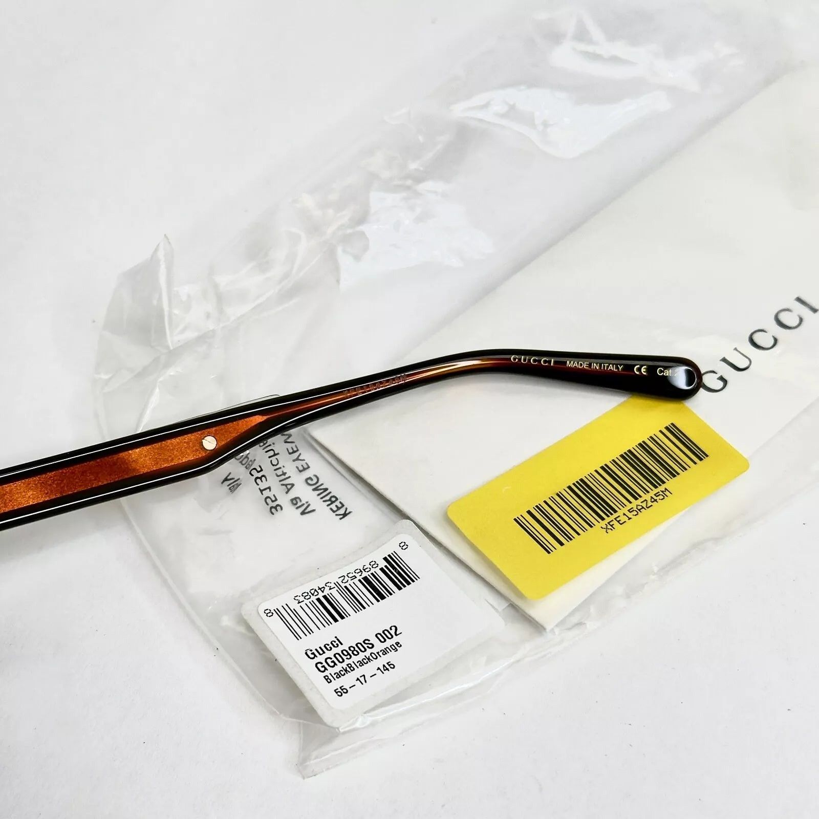 Gucci GUCCI 0980 Black Brown 002 Aviator Metal Sunglasses GG0980S Size ONE SIZE - 2 Thumbnail