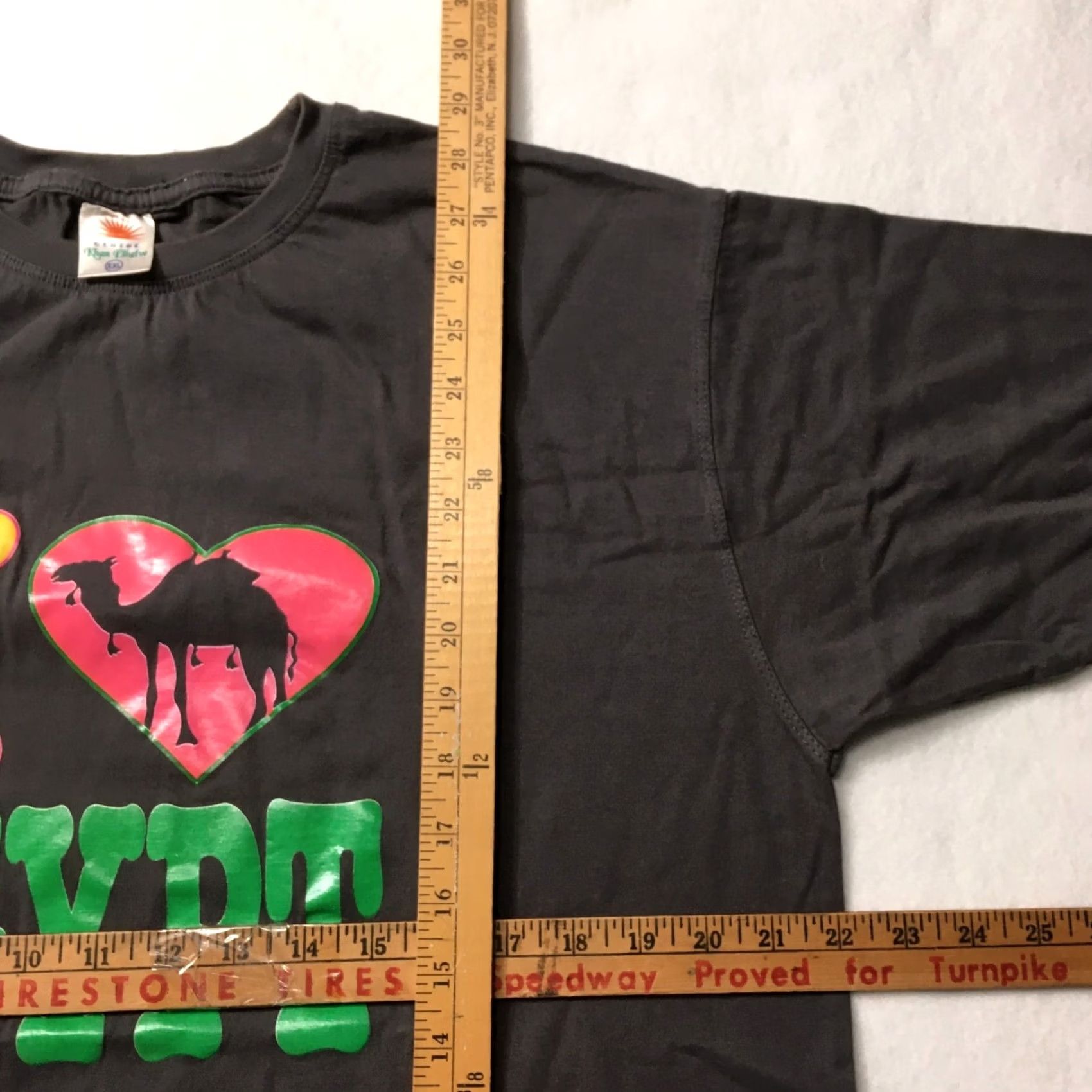 Camel VINTAGE Cairo Egypt T Shirt camels pyramids 2XL graphic I love egypt Unisex Adults Gray 100% Cotton Pyramid Shirt Mens Size US XXL / EU 58 / 5 - 4 Thumbnail