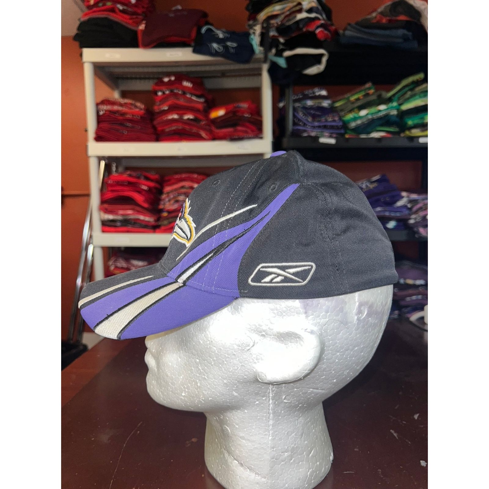 Reebok Baltimore Ravens Reebok Hat Equipment NFL Black Cap Football Size ONE SIZE - 4 Thumbnail