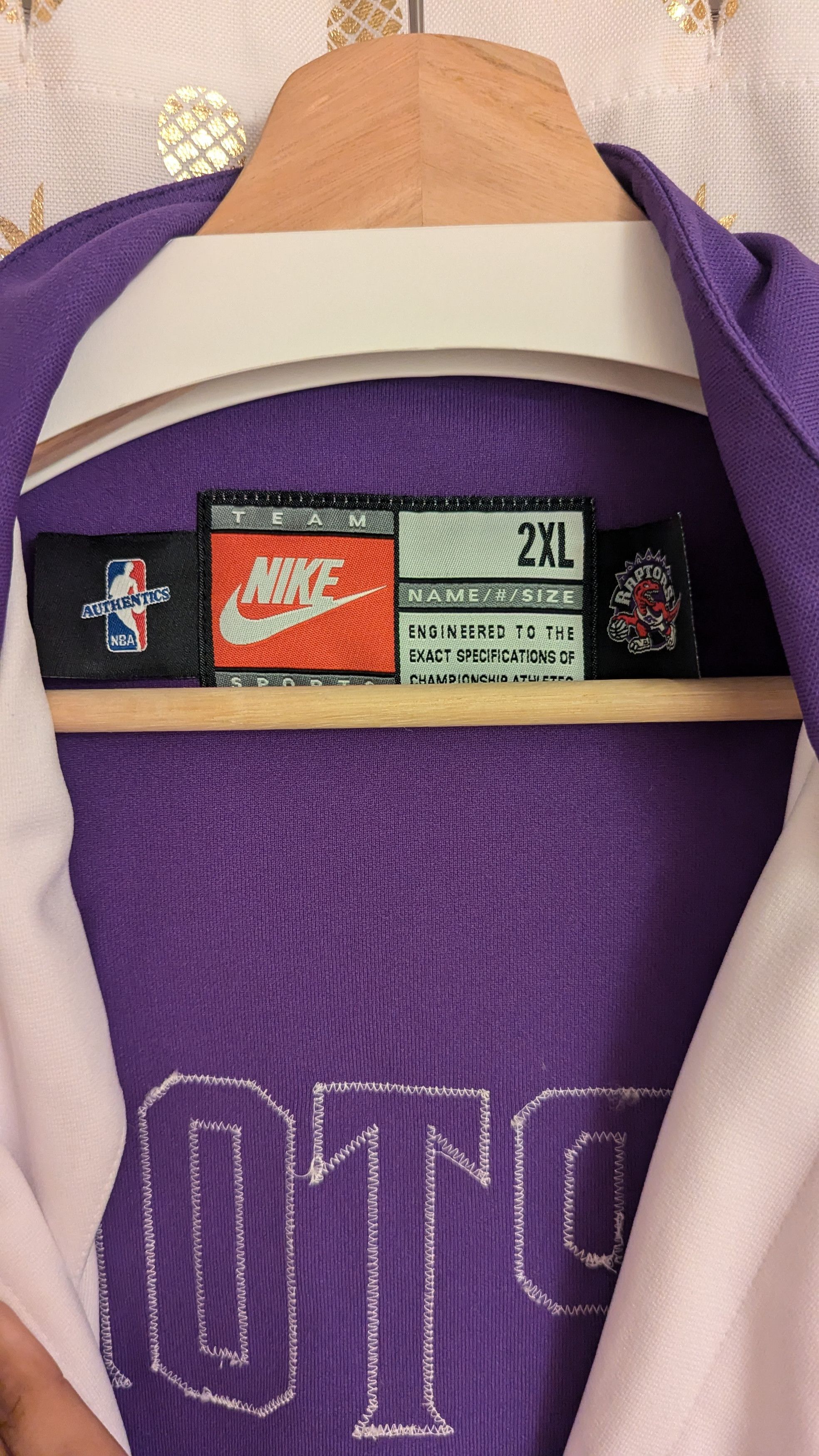 NBA × Nike × Vintage Toronto Raptors Team Issue Warm Up Jacket 1999-2000 Size US XXL / EU 58 / 5 - 2 Thumbnail