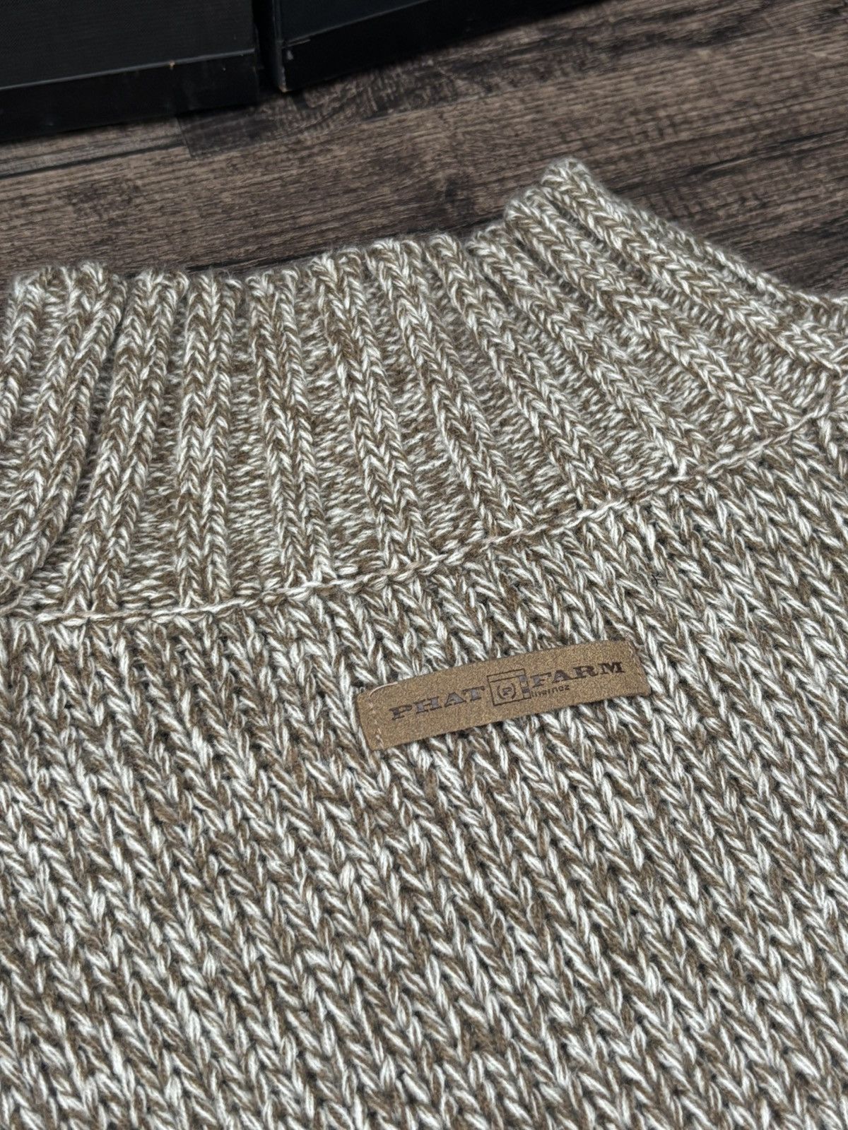 Phat Farm 90s-Y2k Phat Farm Knit Logo Sweater XL Size US XL / EU 56 / 4 - 6 Thumbnail