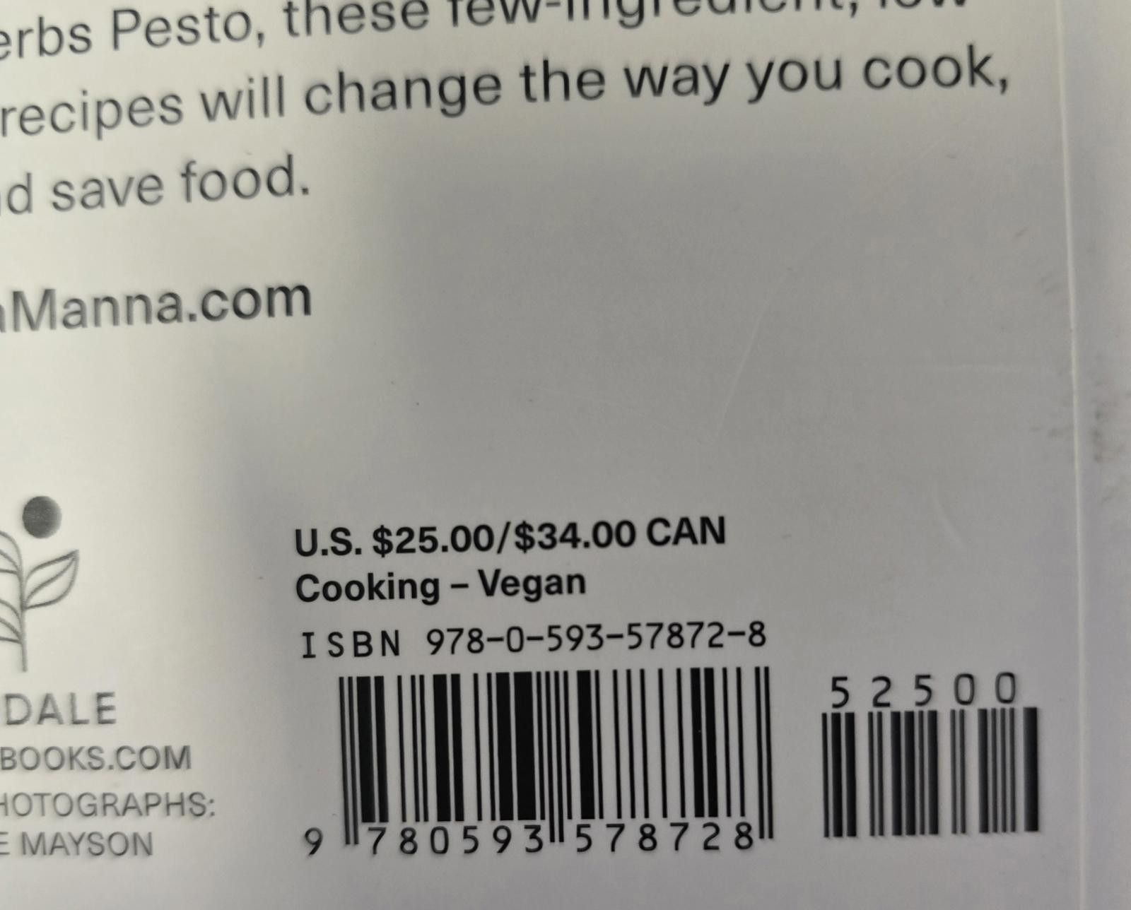 Designer You Can Cook This! by Max La Manna - Vegan Cookbook Size ONE SIZE - 6 Thumbnail