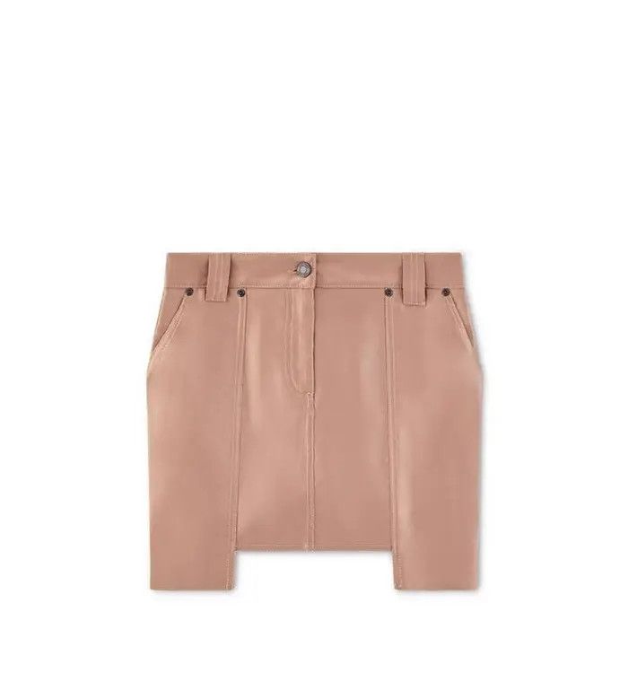 Tom Ford o1loc1c0724 GCD058 Mini Skirt in Beige Size 25" / US 0 / IT 36 - 1 Thumbnail