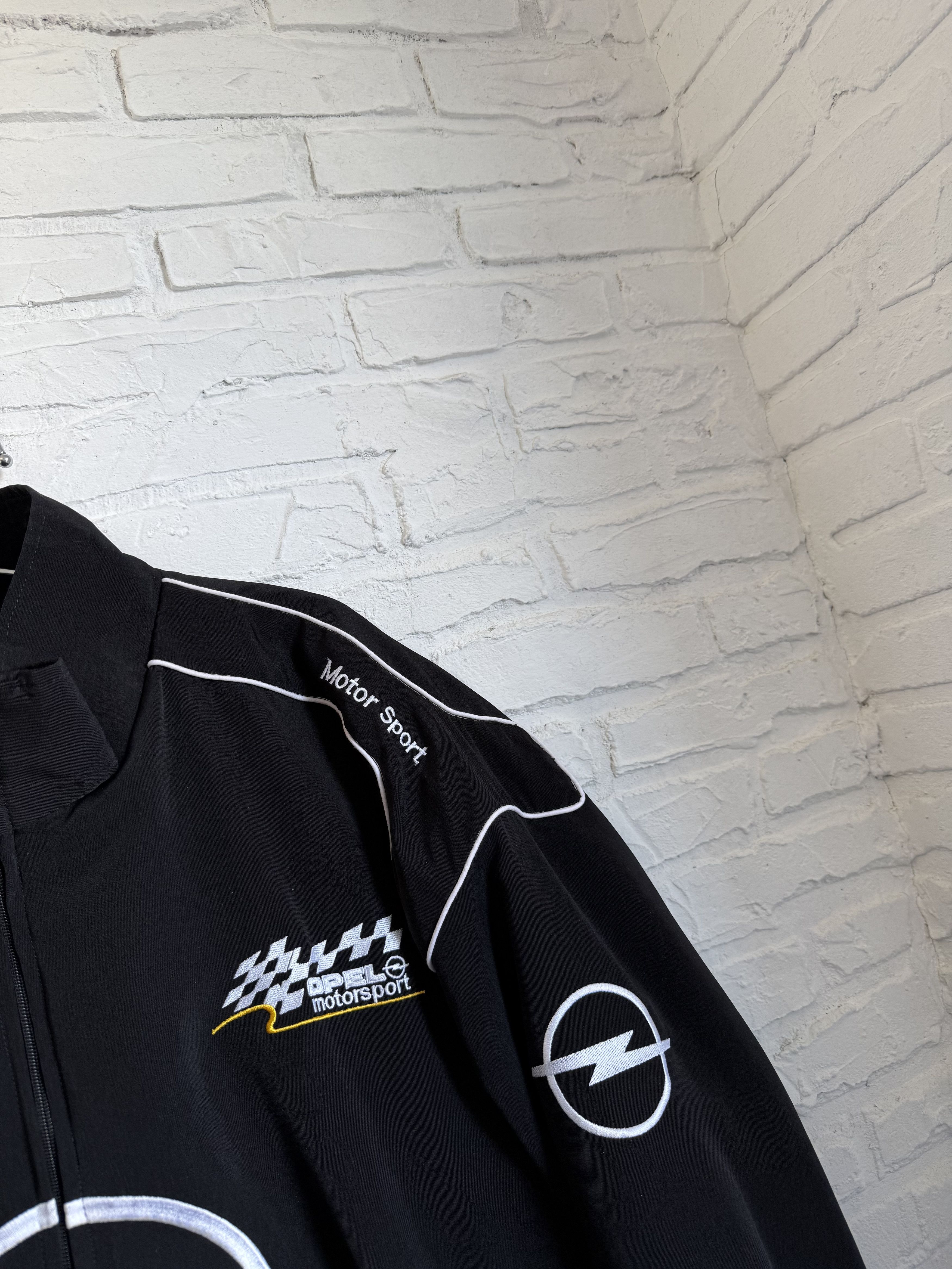 Other Vintage 90s Opel Motorsport Racing Jacket black big logo Size US XXL / EU 58 / 5 - 4 Thumbnail