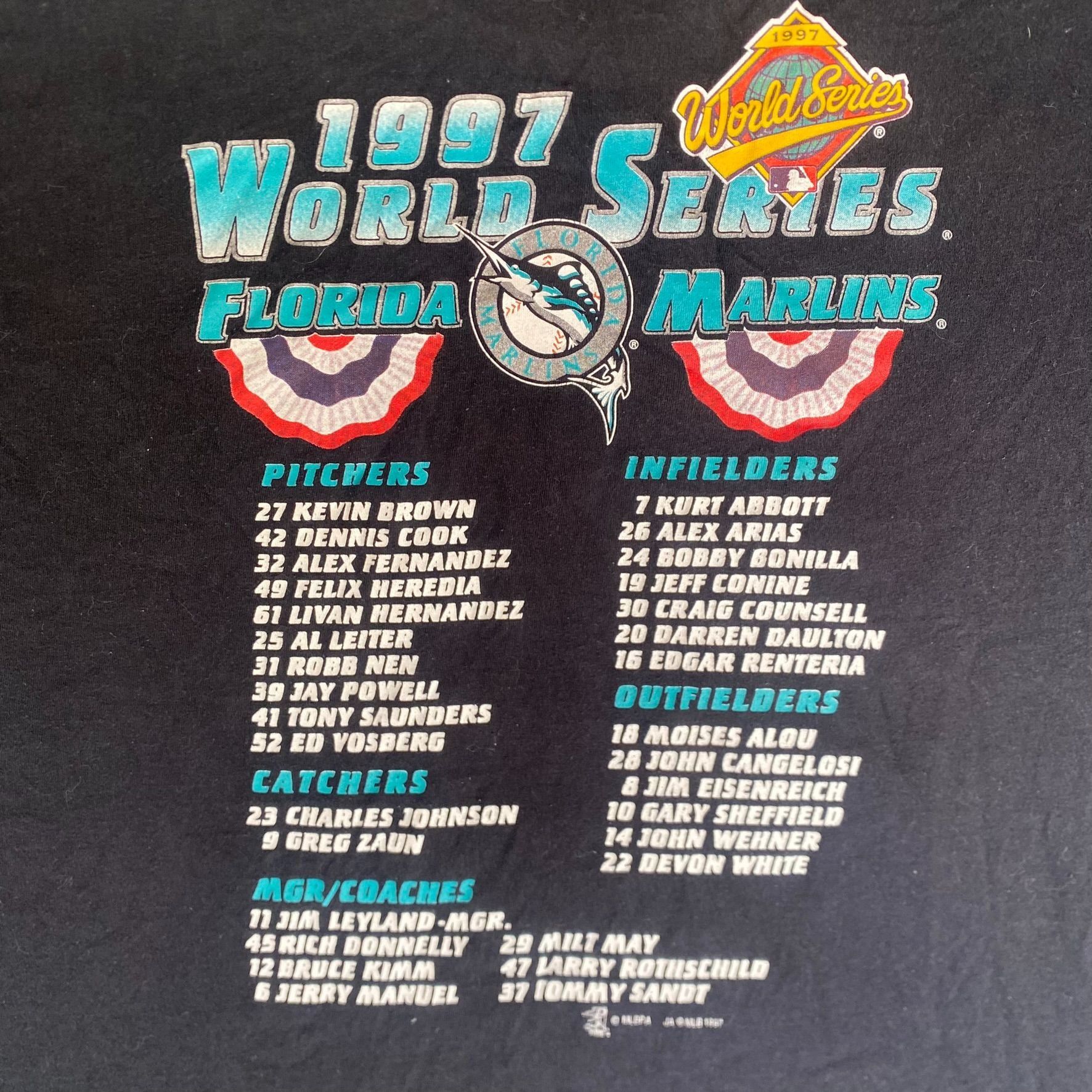 MLB Vintage 90s Florida Marlins Shirt MLB Baseball Miami Tee Size US XL / EU 56 / 4 - 7 Thumbnail