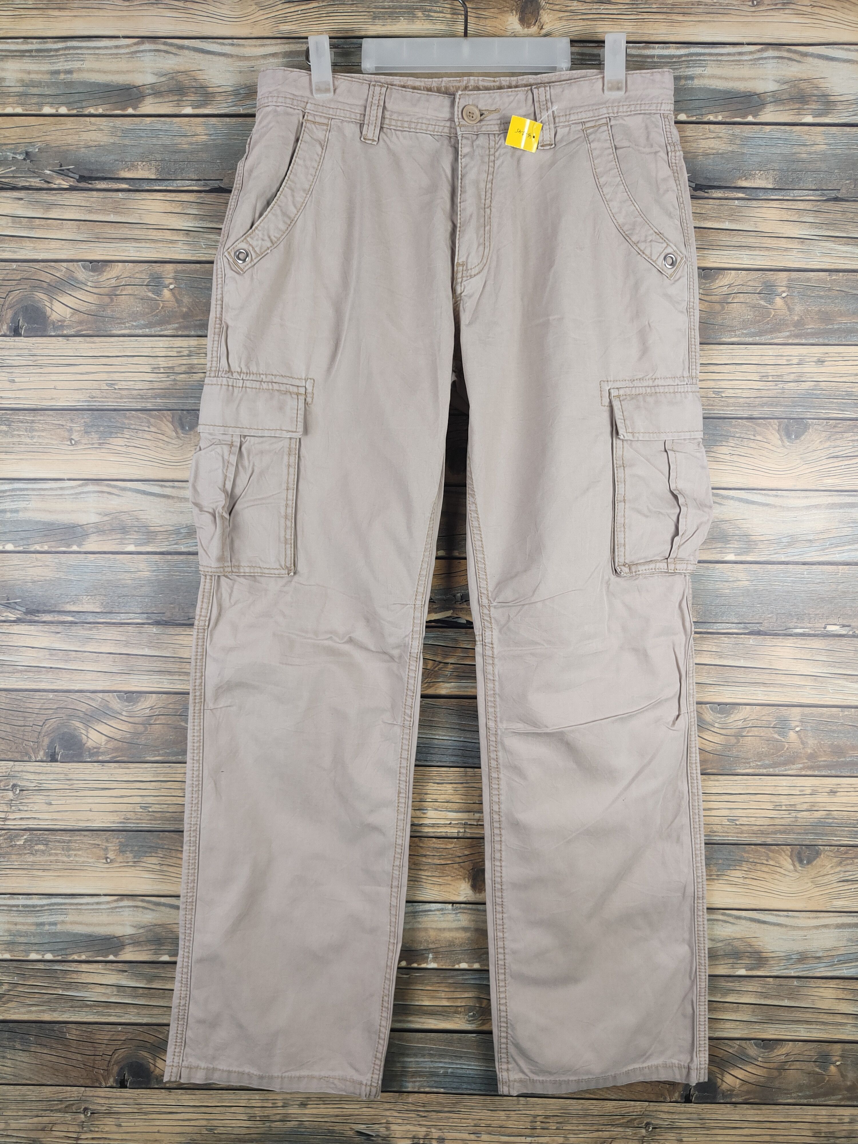 Japanese Brand DL Villand Beige Multipocket Cargo Pants #46-245T Size US 32 / EU 48 - 1 Thumbnail