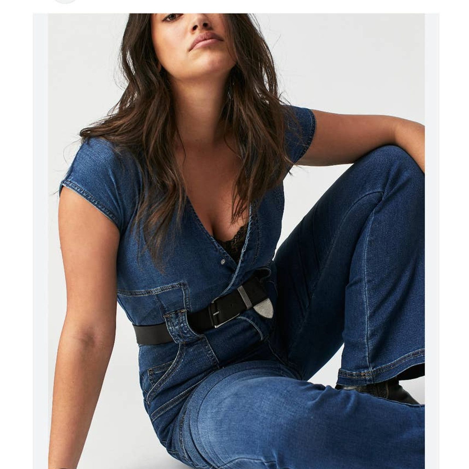Free People New Free People WTF CRVY Hyde Park Jumpsuit $158 SIZE 6 Size 28" / US 6 / IT 42 - 7 Thumbnail