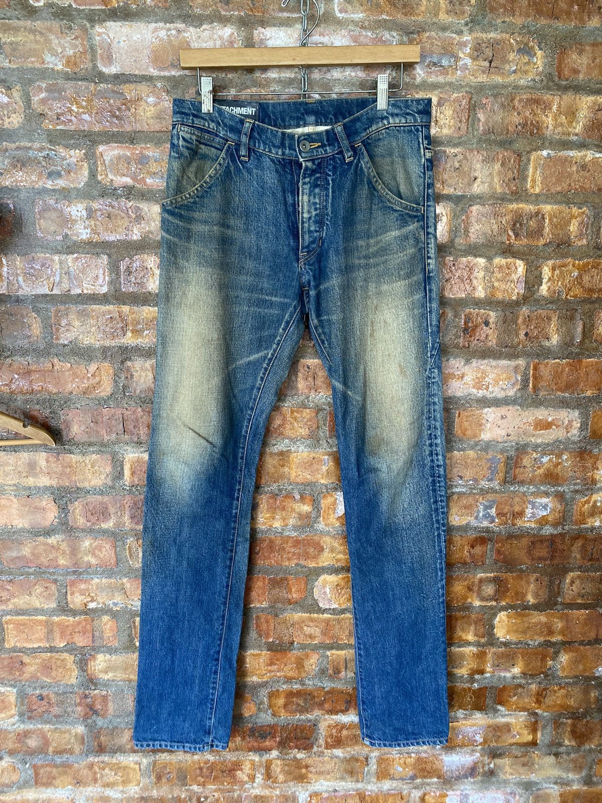 Kazuyuki Kumagai Attachment Indigo Wash and Rusty faded denim Size US 31 - 2 Thumbnail