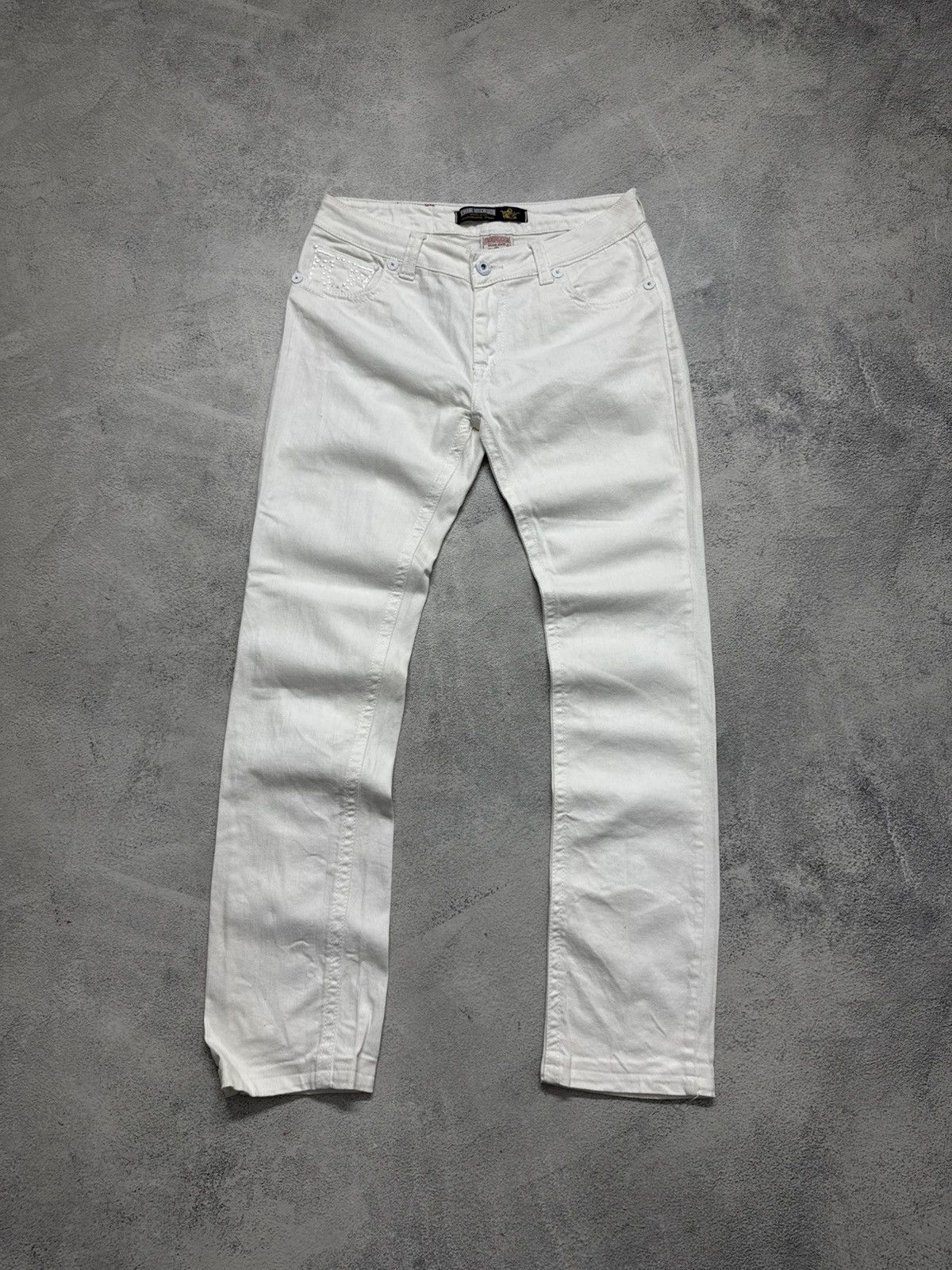 True Religion Vintage Y2k True Religion 🤍 USA Denim Jeans 90’s Size 34" / US 12 / IT 48 - 2 Thumbnail