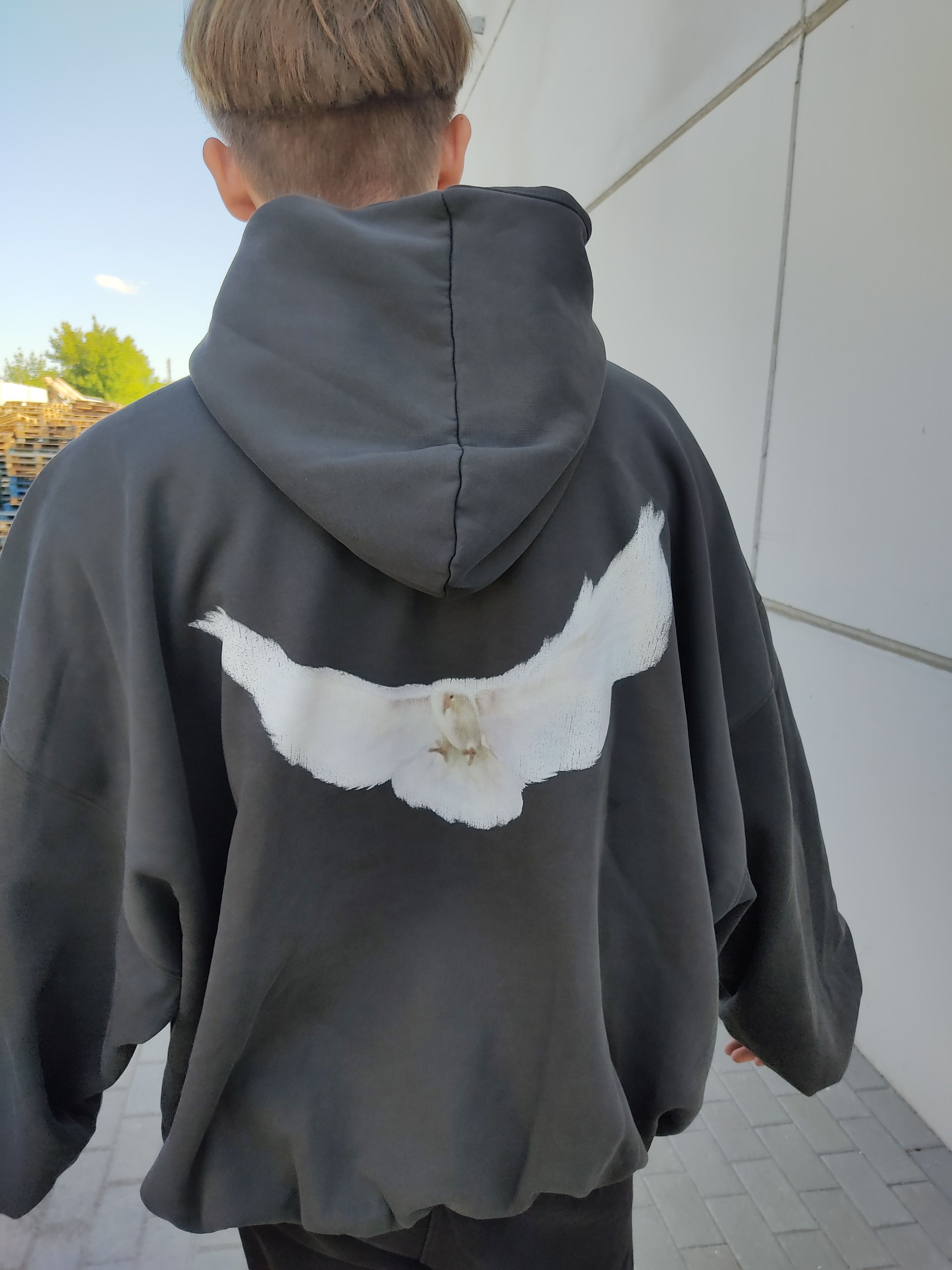 Balenciaga × Gap × Kanye West 🕊️BNWT Yzy Yeezy Gap Balenciaga Dove Gray hoodie Size US L / EU 52-54 / 3 - 3 Thumbnail