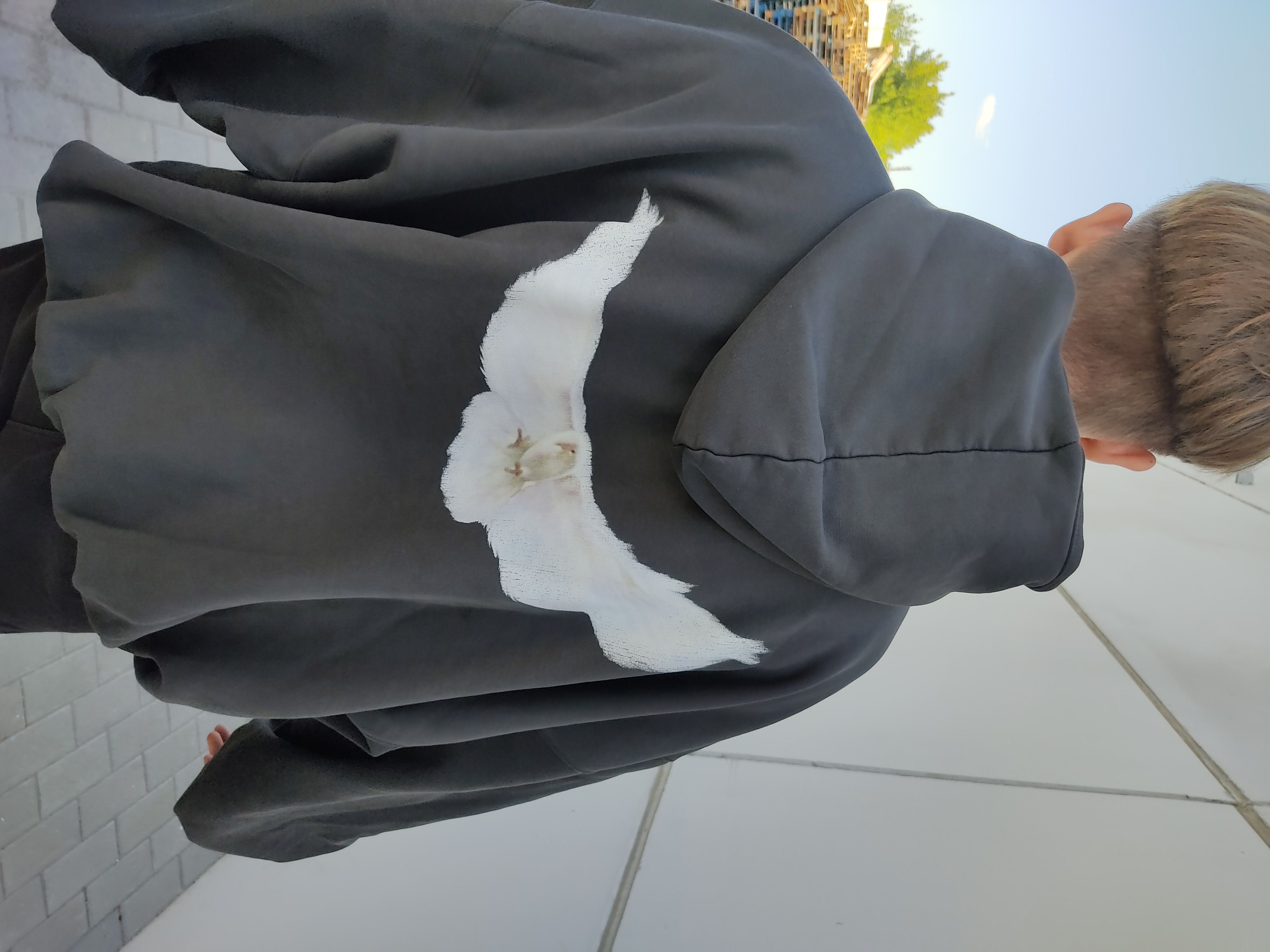 Balenciaga × Gap × Kanye West 🕊️Yzy Yeezy Gap Balenciaga Dove Gray hoodie Size US L / EU 52-54 / 3 - 3 Thumbnail
