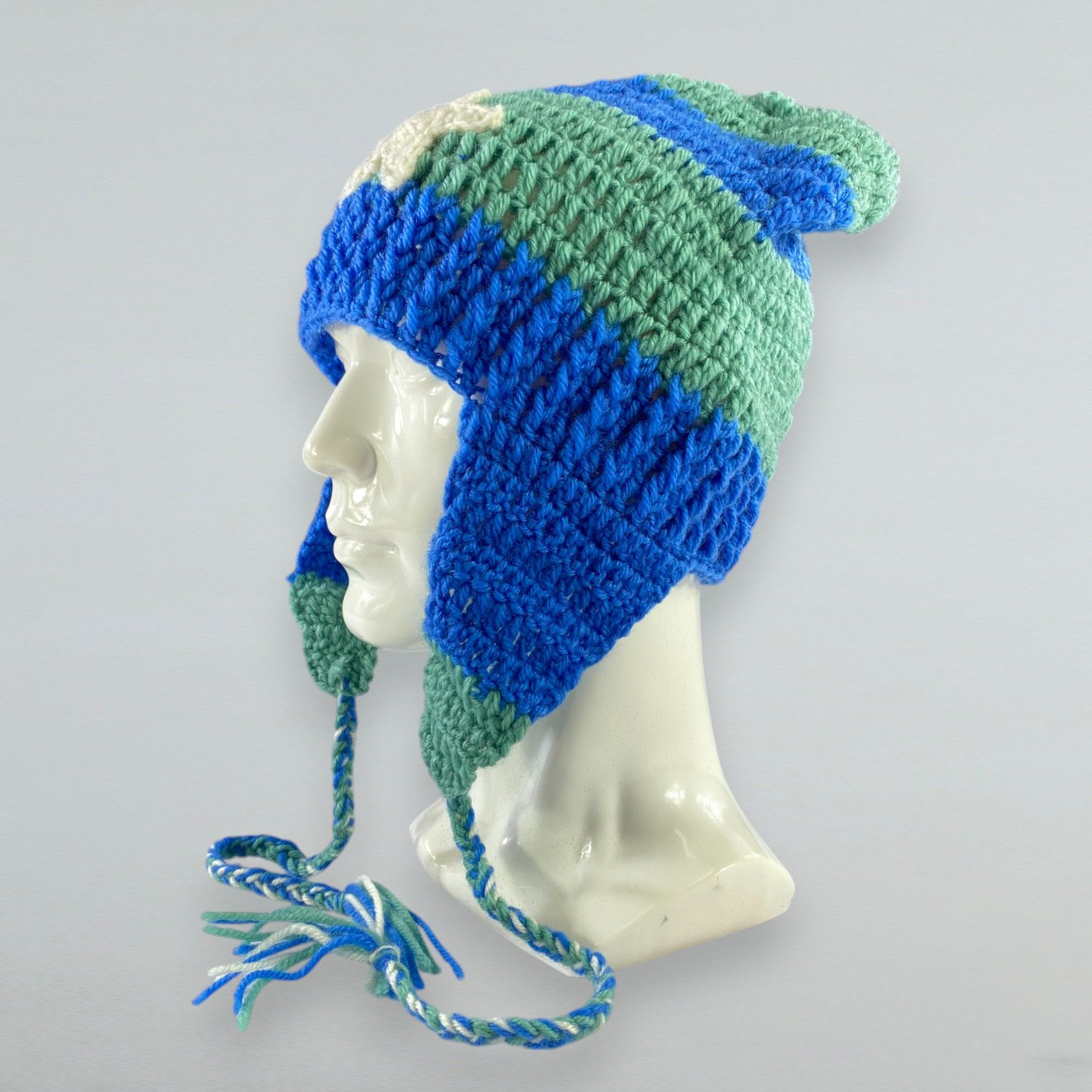 Japanese Brand Knit Ear Beanie Earflap Hat Snowcap Size ONE SIZE - 2 Thumbnail
