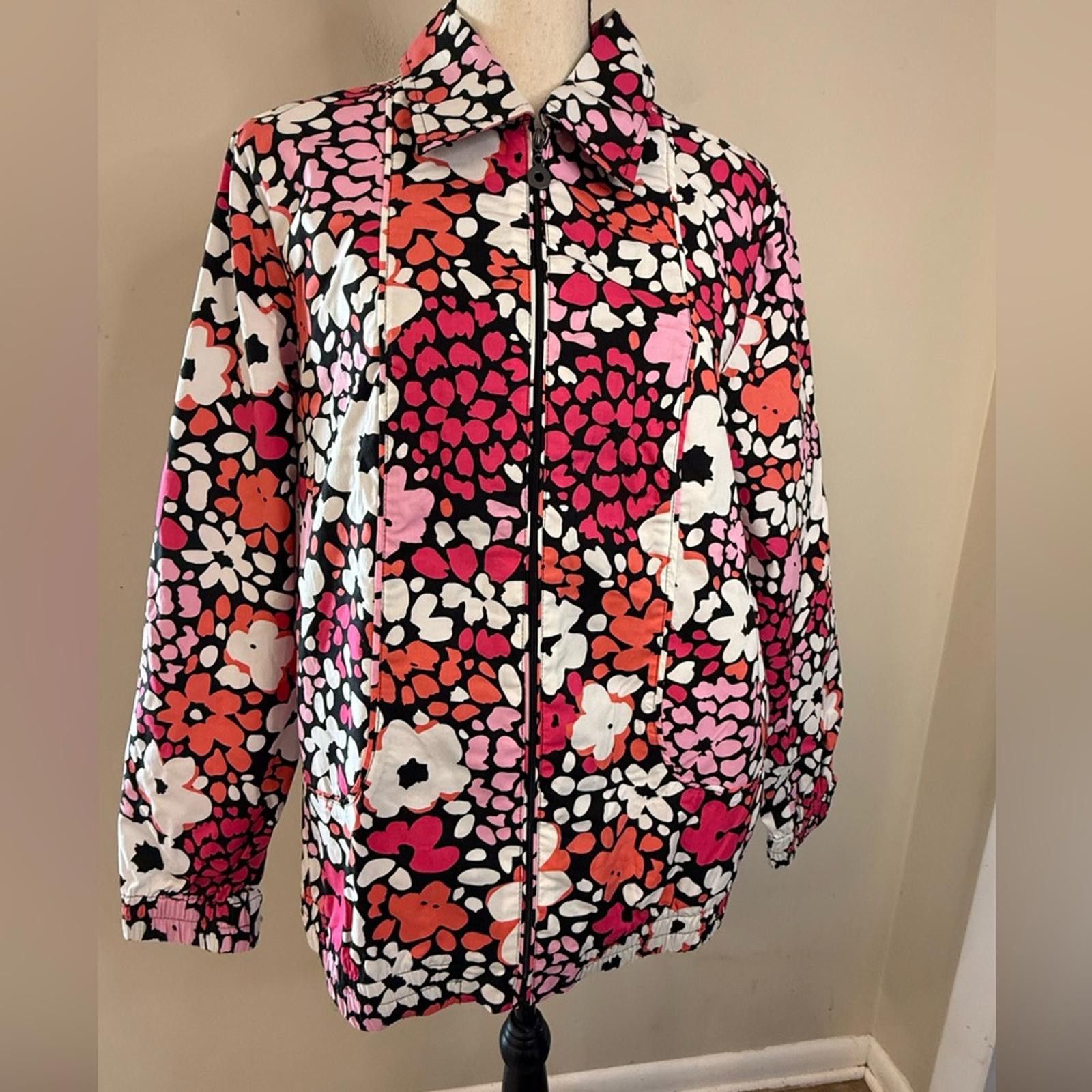 Other Koret floral lightweight jacket black orange pink white SZ M Size M / US 6-8 / IT 42-44 - 1 Thumbnail