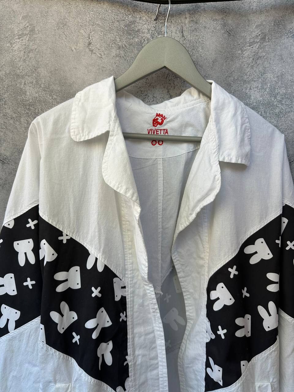 Other Vivetta Oversized Open-Front Shirt/Jacket Bunny Print Size ONE SIZE - 5 Thumbnail
