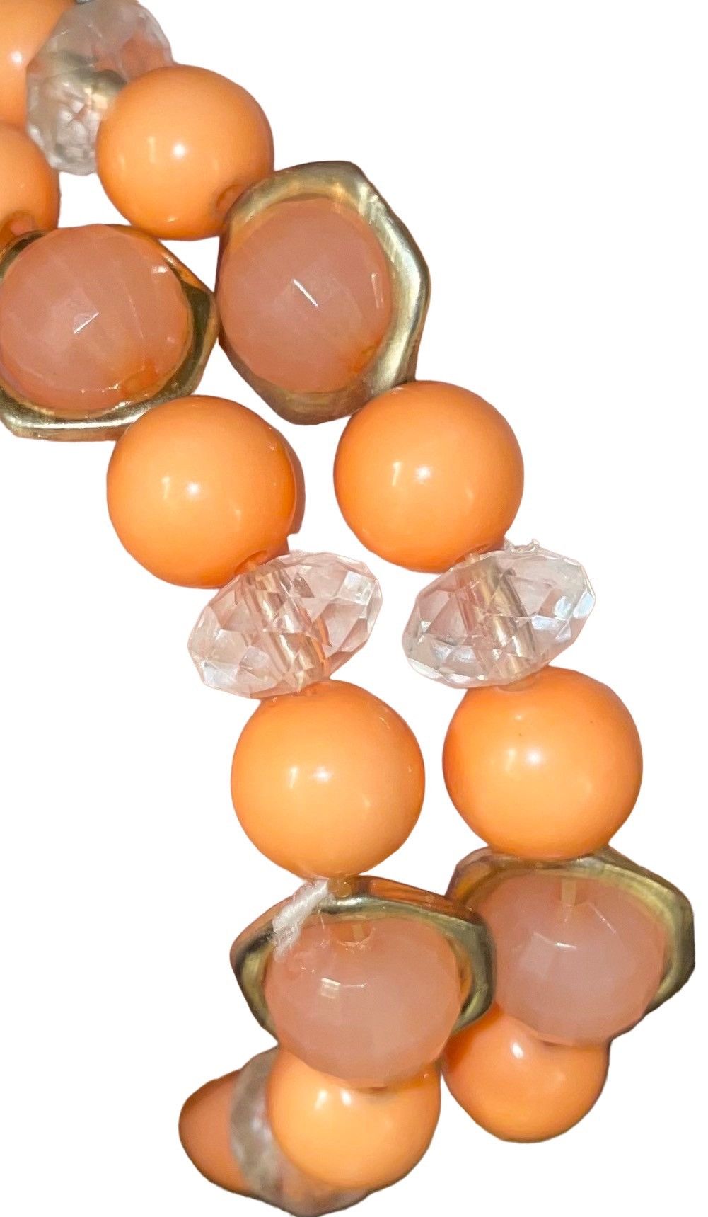 Vintage Vintage 1970 Peach Bellini Coral Bracelet Set Size ONE SIZE - 12 Thumbnail