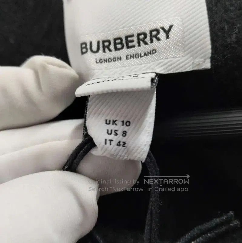 Burberry Burberry Black Wool Long Coat for Women. Size L / US 10 / IT 46 - 4 Thumbnail