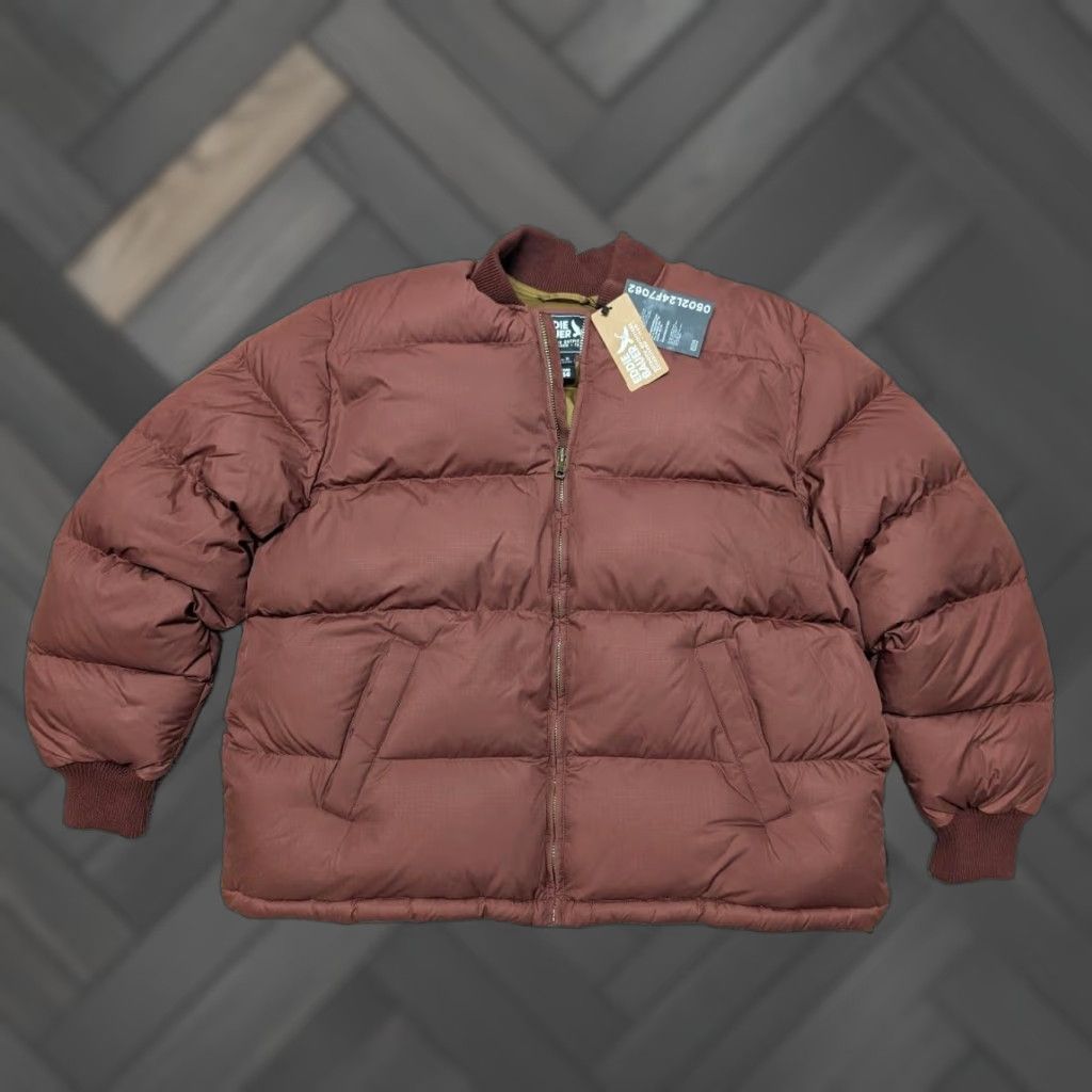 Eddie Bauer VINTAGE Eddie Bauer Puffer Jacket XL Goose Down Mahogany 650 Down Men's Zip Solid Breathing Down Fill Size US XL / EU 56 / 4 - 1 Thumbnail
