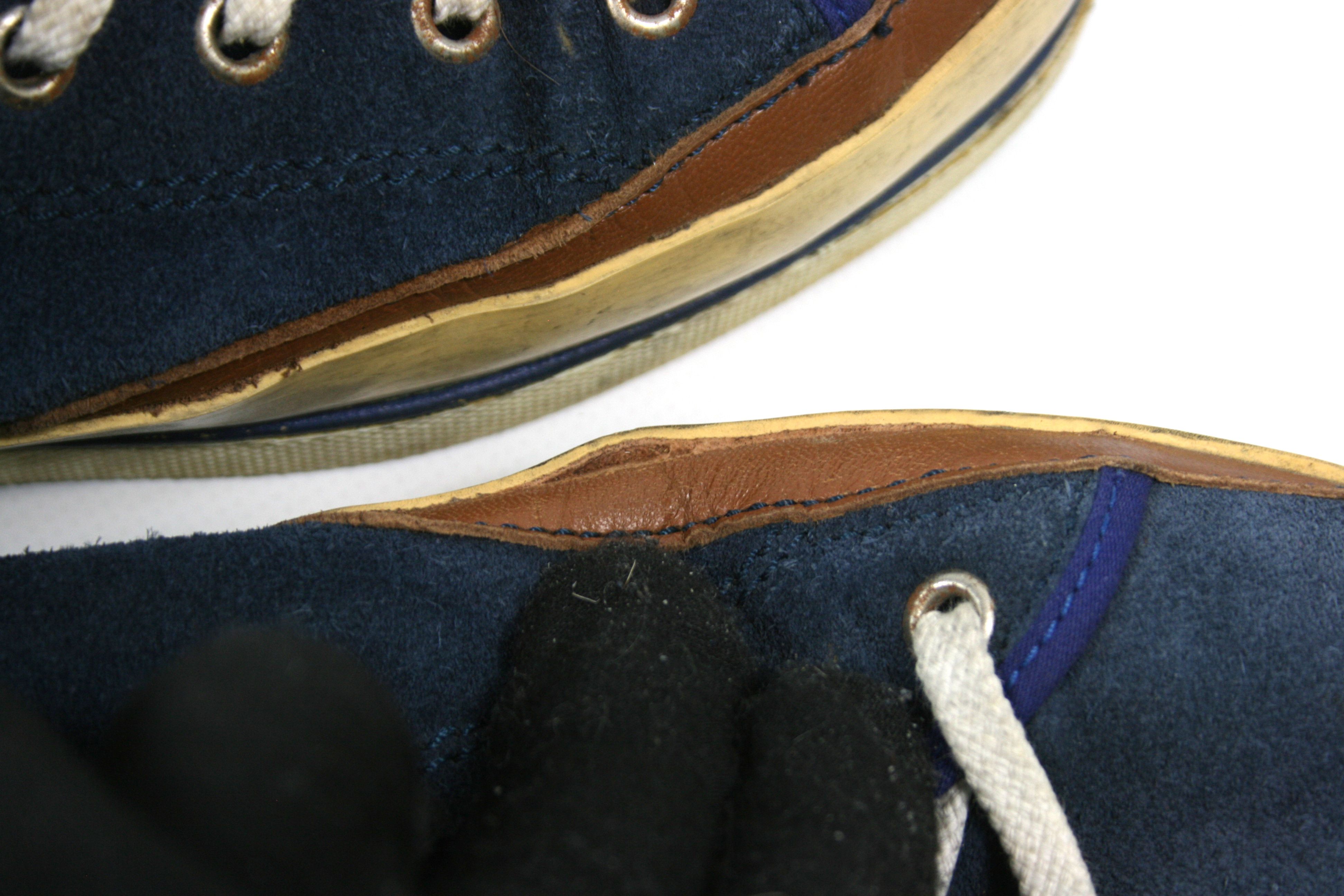 Philippe Model PRSX Suede Grunge Distressed High Top Sneakers Size US 8 / EU 41 - 6 Thumbnail