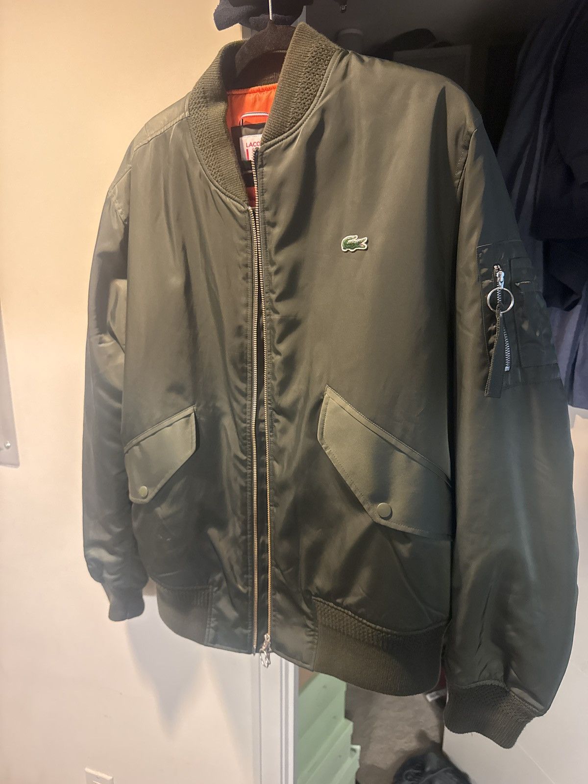 Lacoste Lacoste Water Repellent Bomber Jacket Size US L / EU 52-54 / 3 - 2 Thumbnail